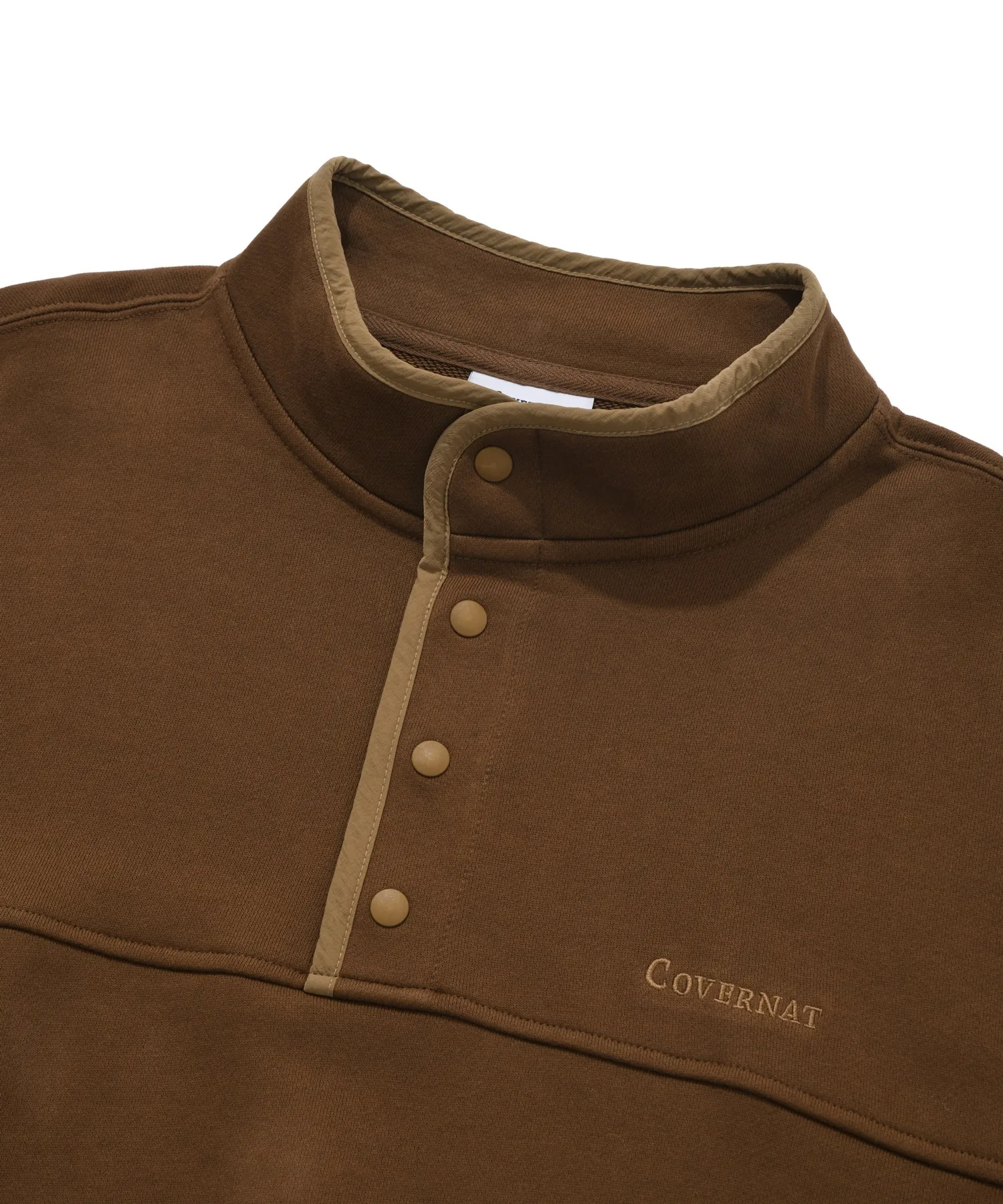 COVERNAT  |[COVERNAT]★Authentic Half Button-Up Sweatshirt