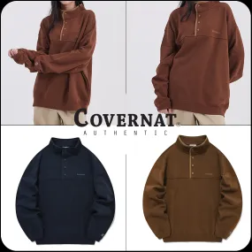 COVERNAT  |[COVERNAT]★Authentic Half Button-Up Sweatshirt