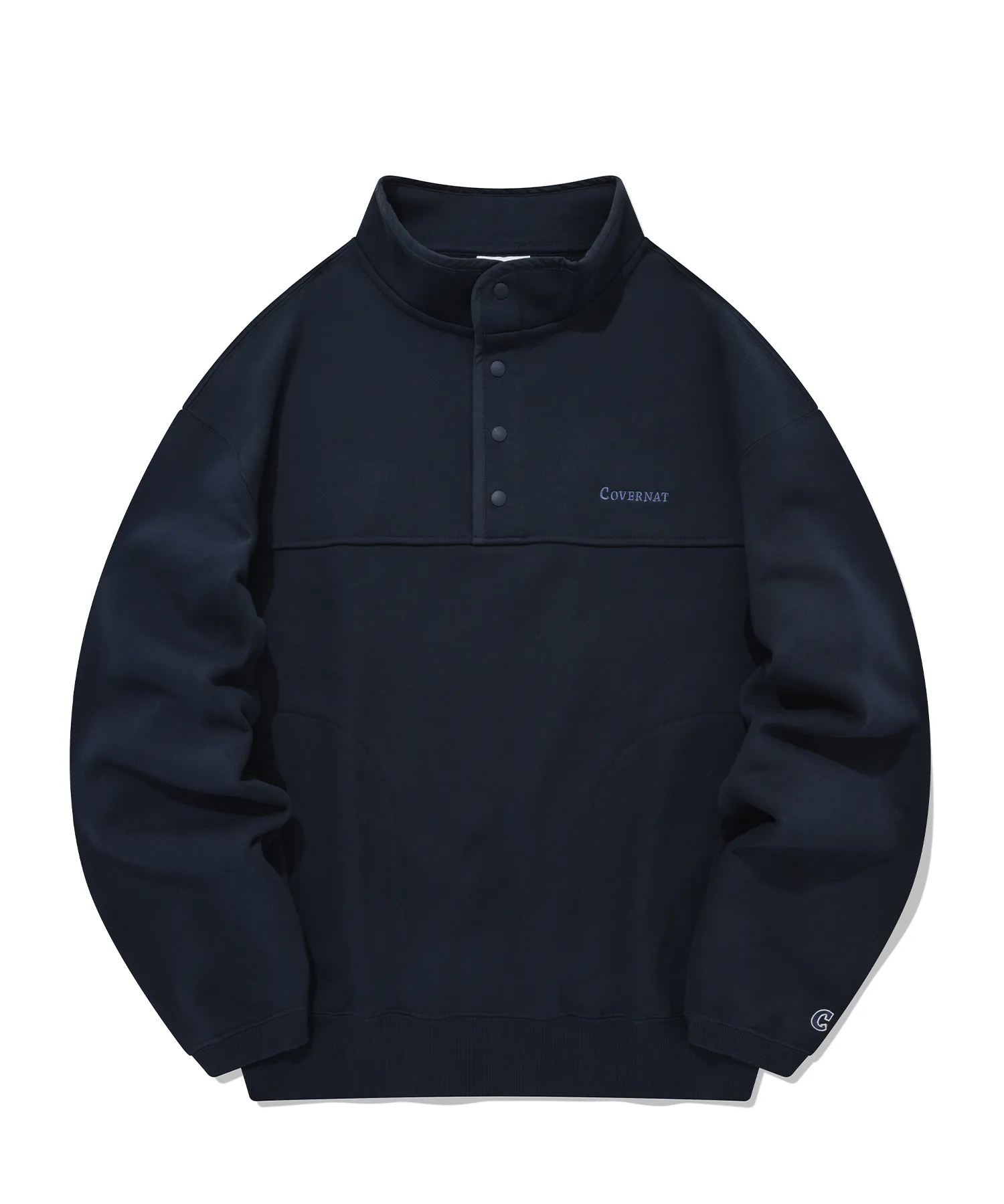 COVERNAT  |[COVERNAT]★Authentic Half Button-Up Sweatshirt