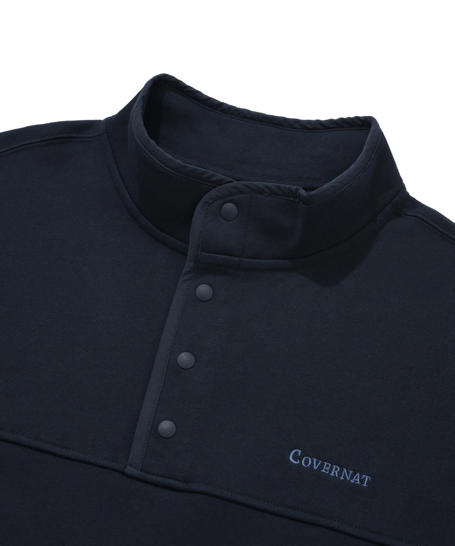 COVERNAT  |[COVERNAT]★Authentic Half Button-Up Sweatshirt