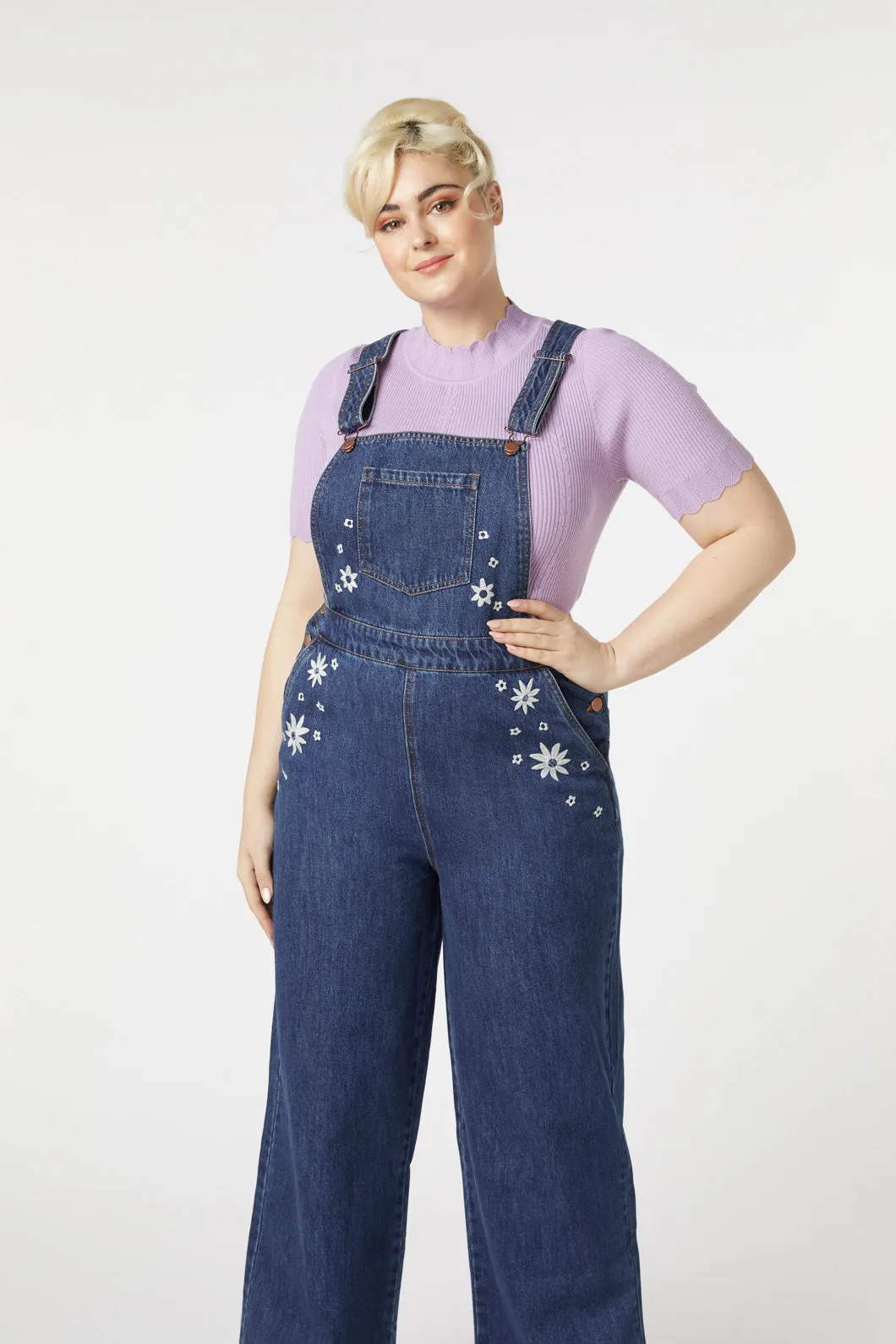 Daisy Days Embroidered Overall