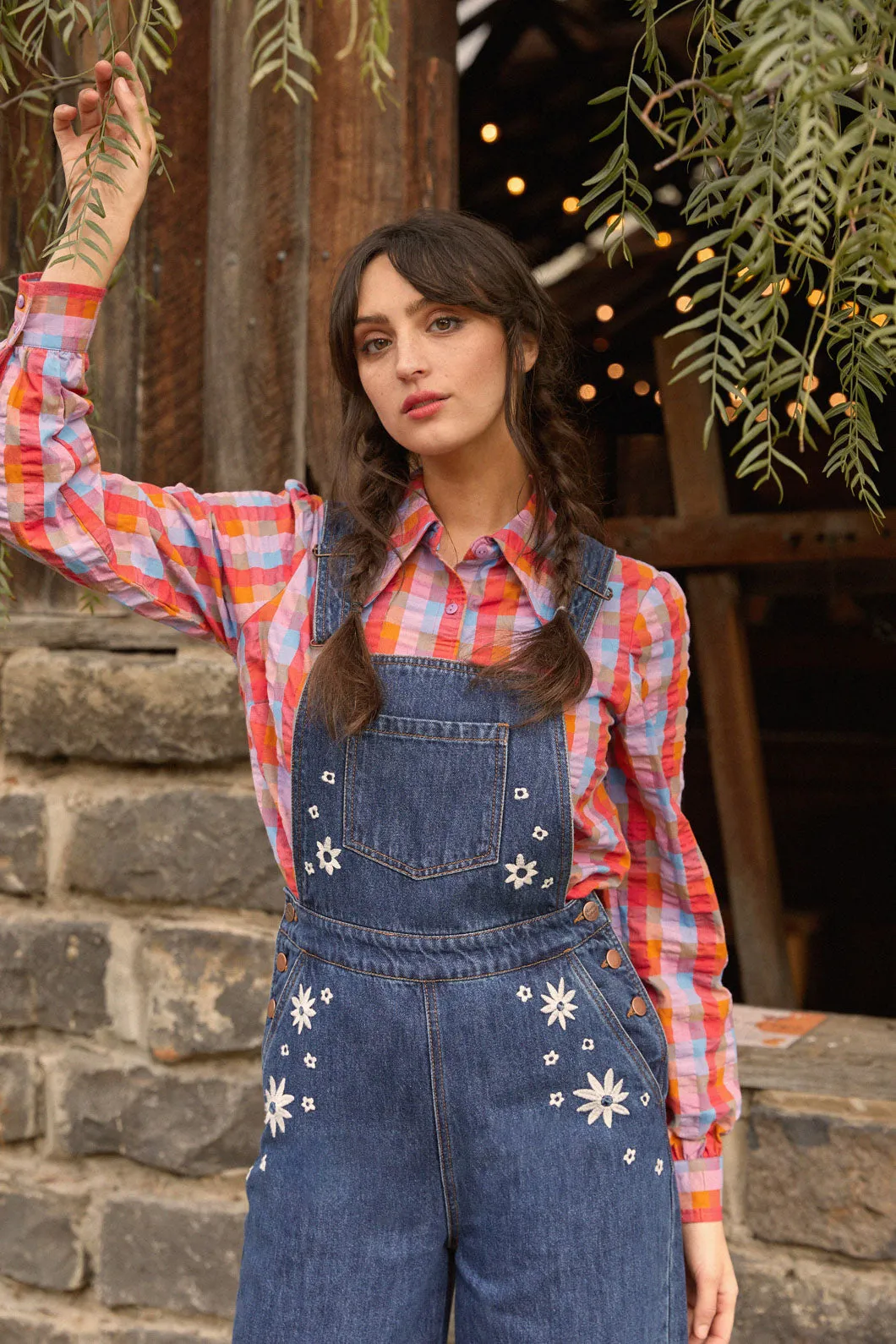 Daisy Days Embroidered Overall