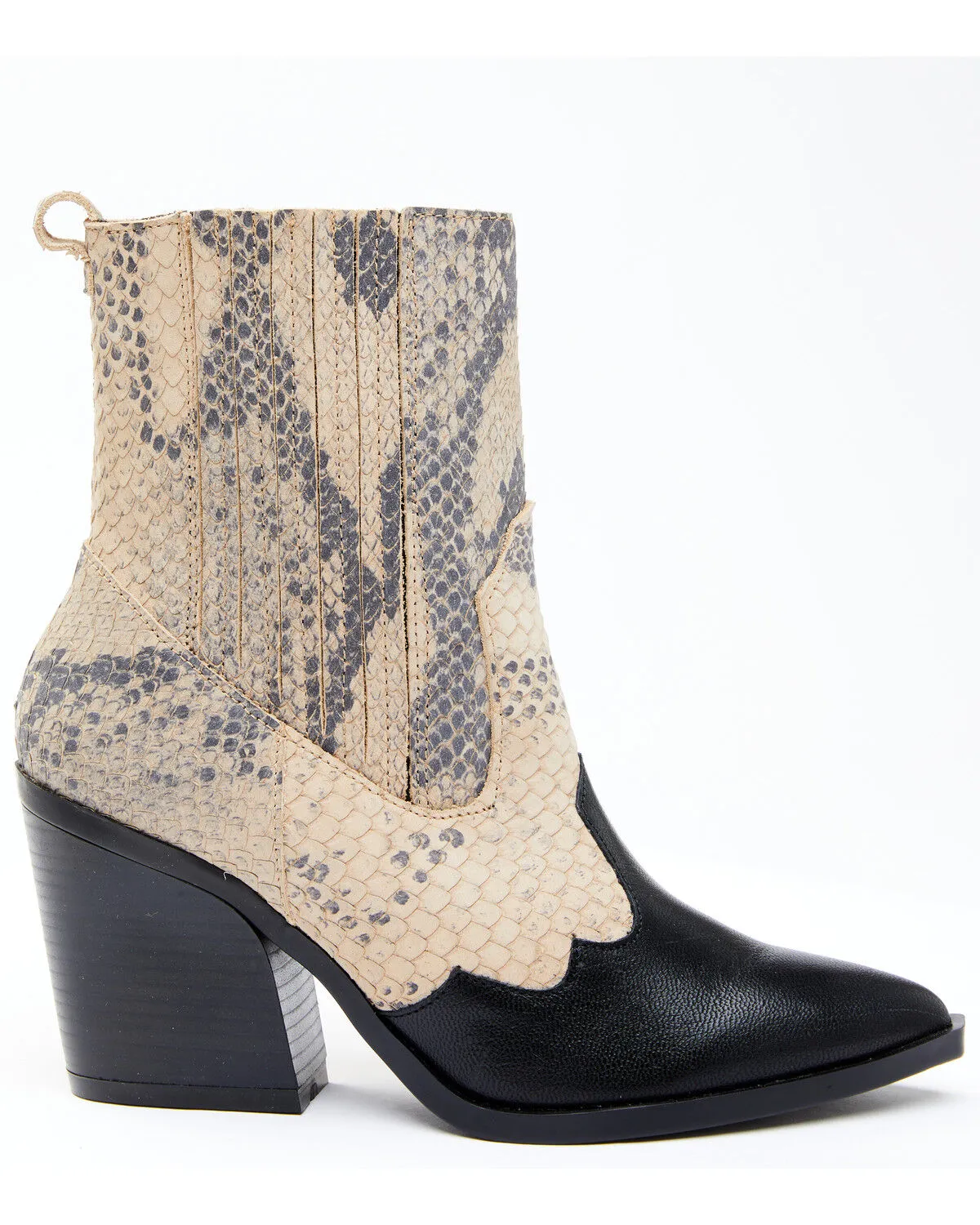 Dan Post Women's Snake Print Fashion Booties - Pointed Toe