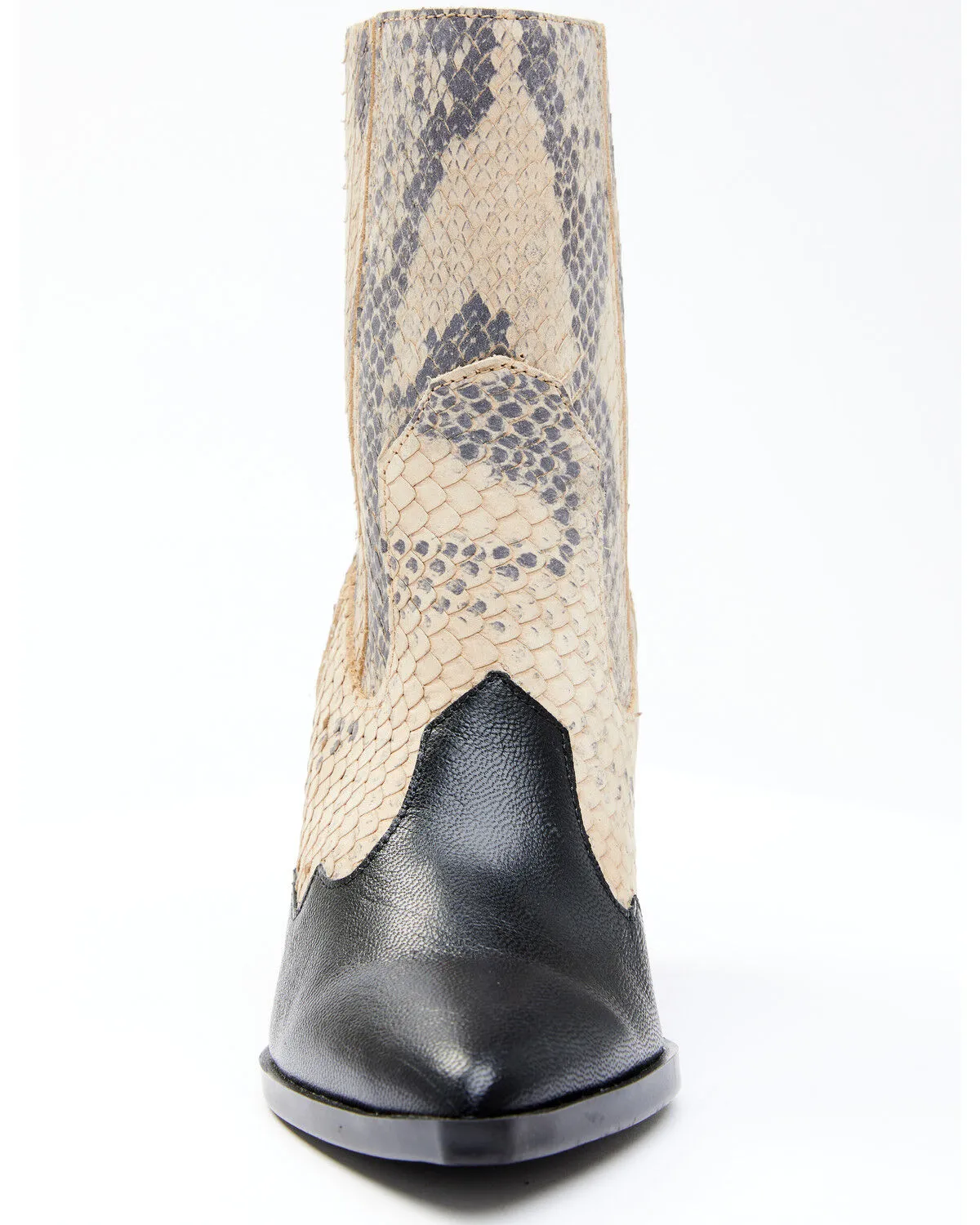 Dan Post Women's Snake Print Fashion Booties - Pointed Toe