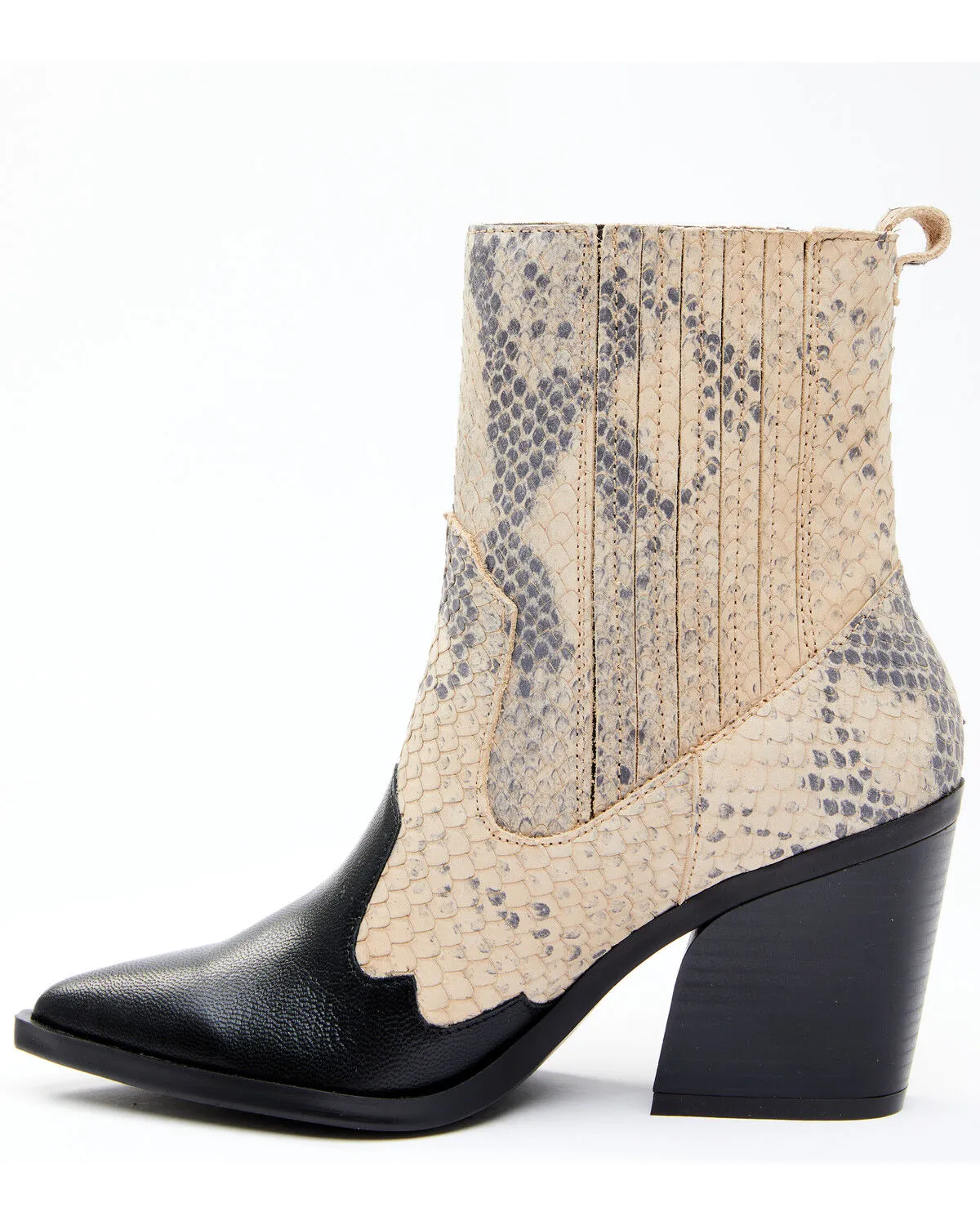 Dan Post Women's Snake Print Fashion Booties - Pointed Toe