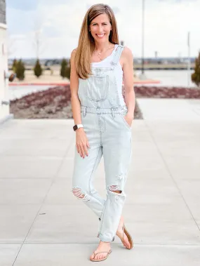 Distressed Overalls