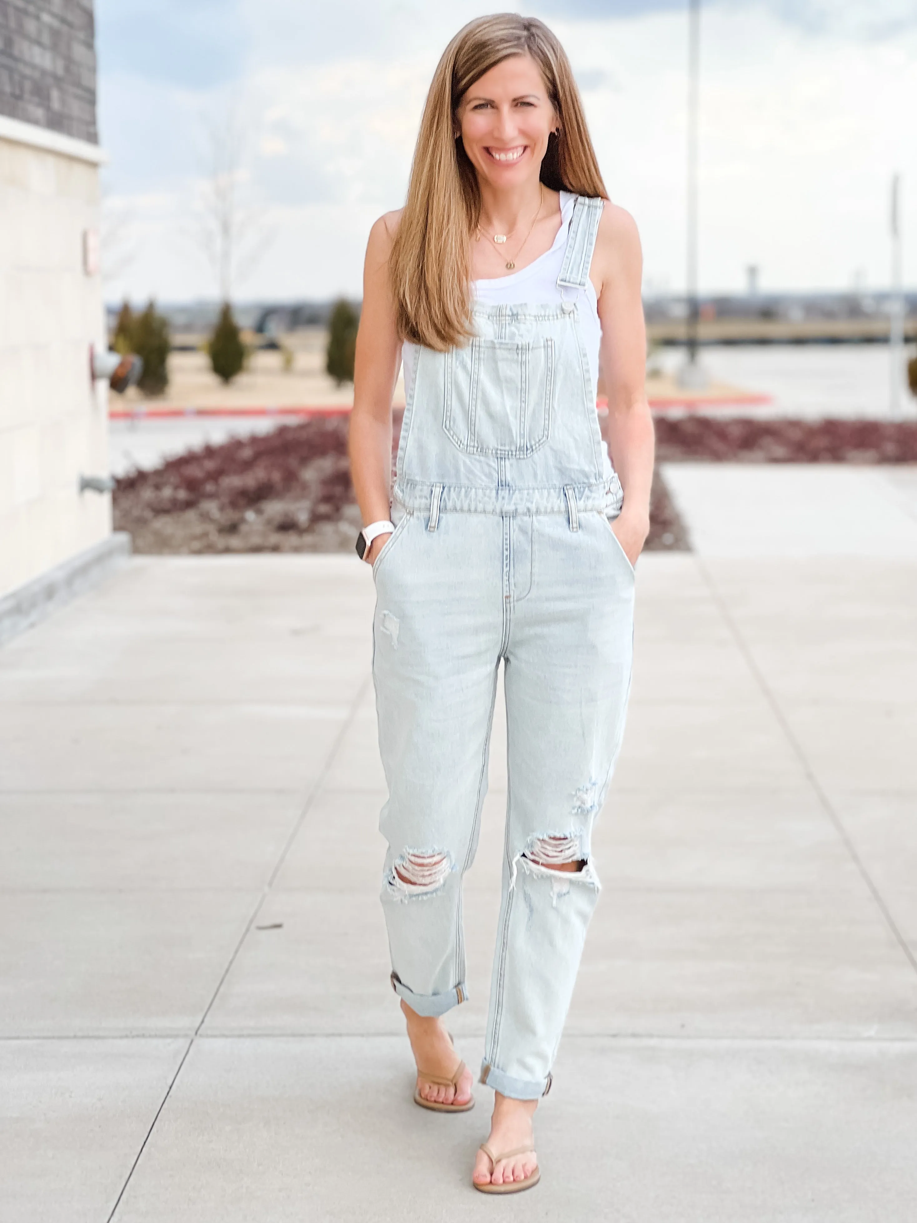 Distressed Overalls