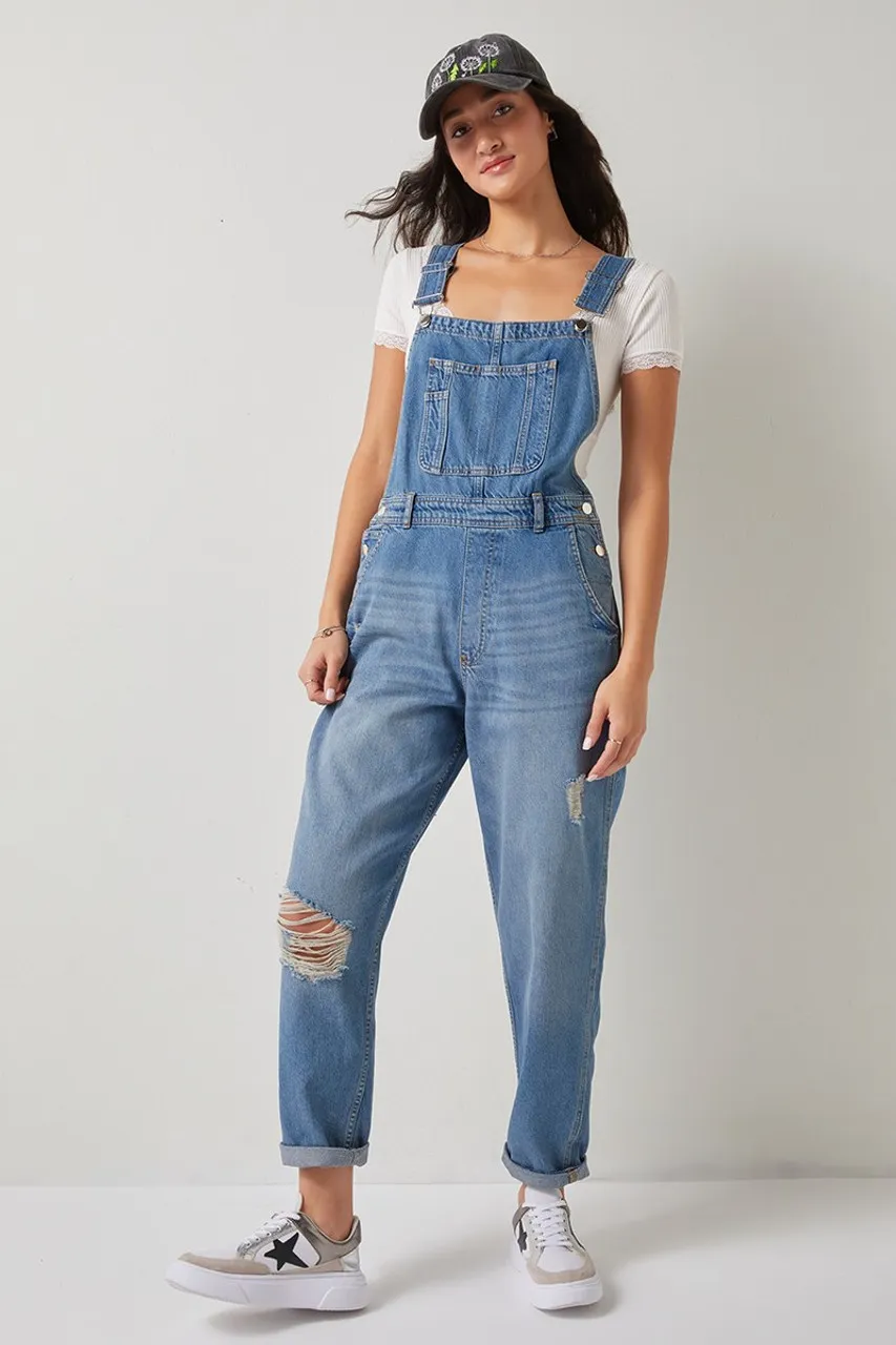 Dorine Destructed Overalls