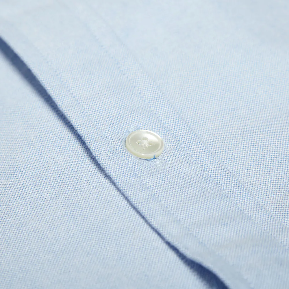 Edifice Shawl Collar Oxford ShirtBlue