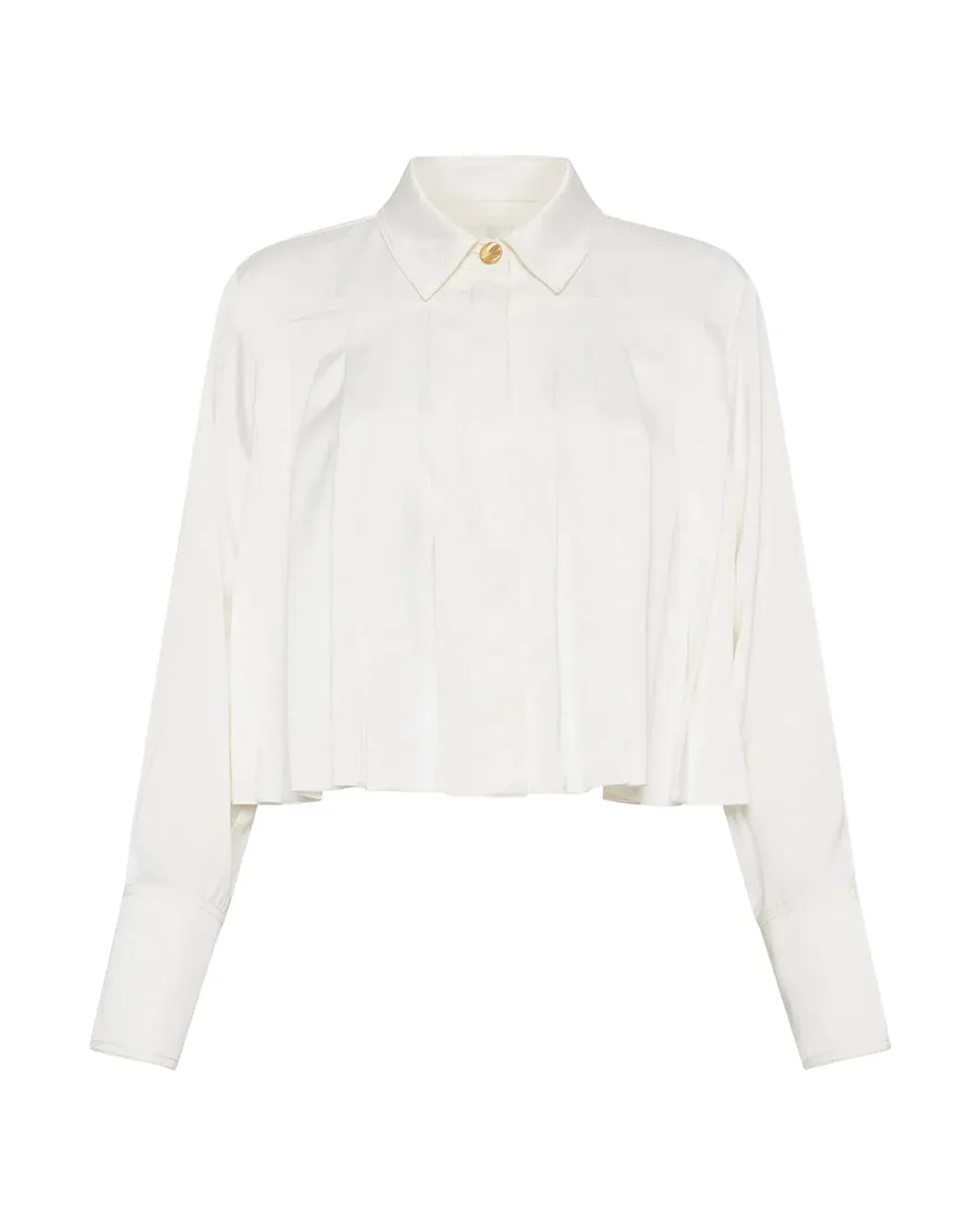 Estrade Pleated Crop Shirt