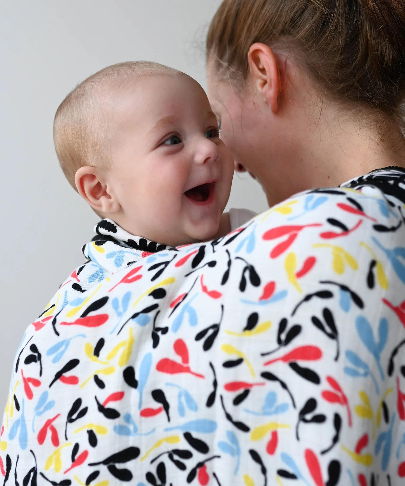 Etta Loves Reversible Organic Muslin Blanket - Plant