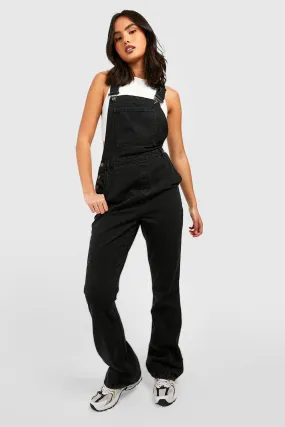 Flared Denim Overalls