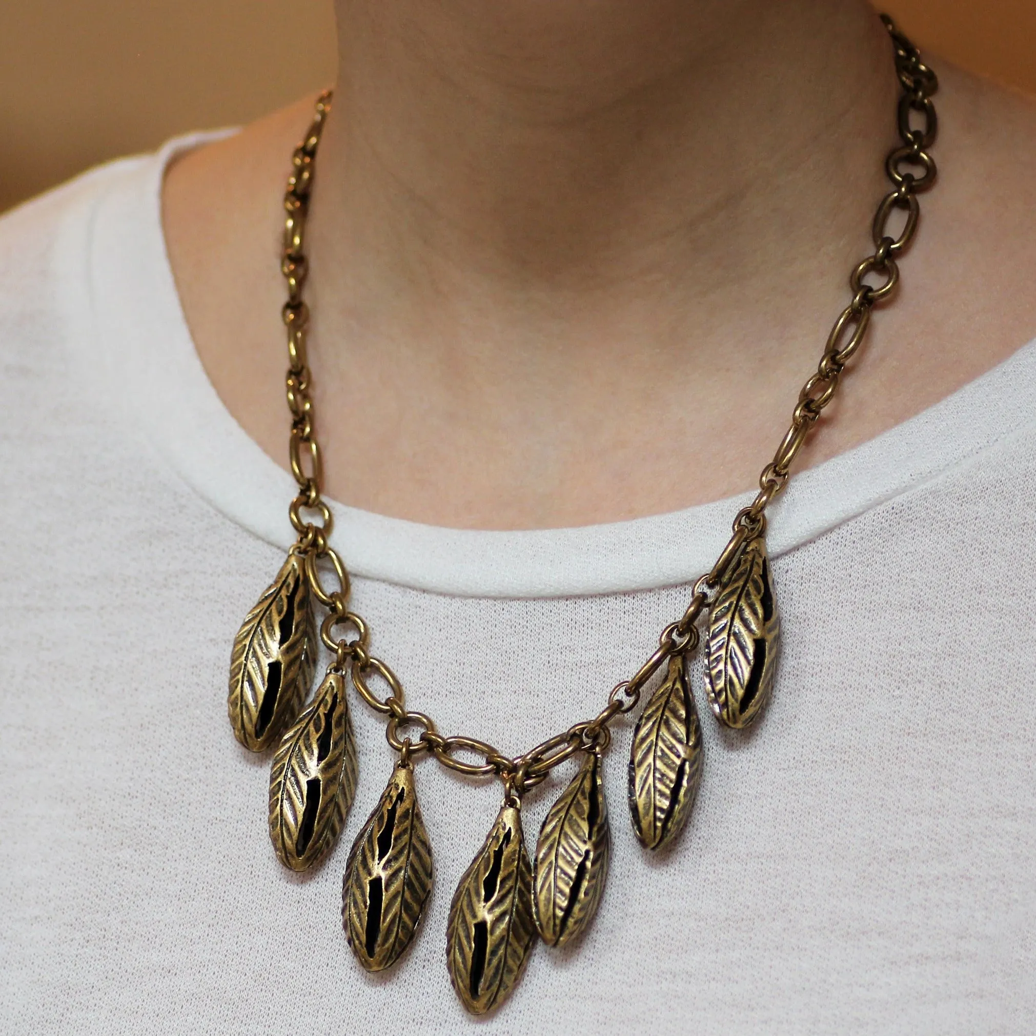 Flora Bud Fringe Necklace