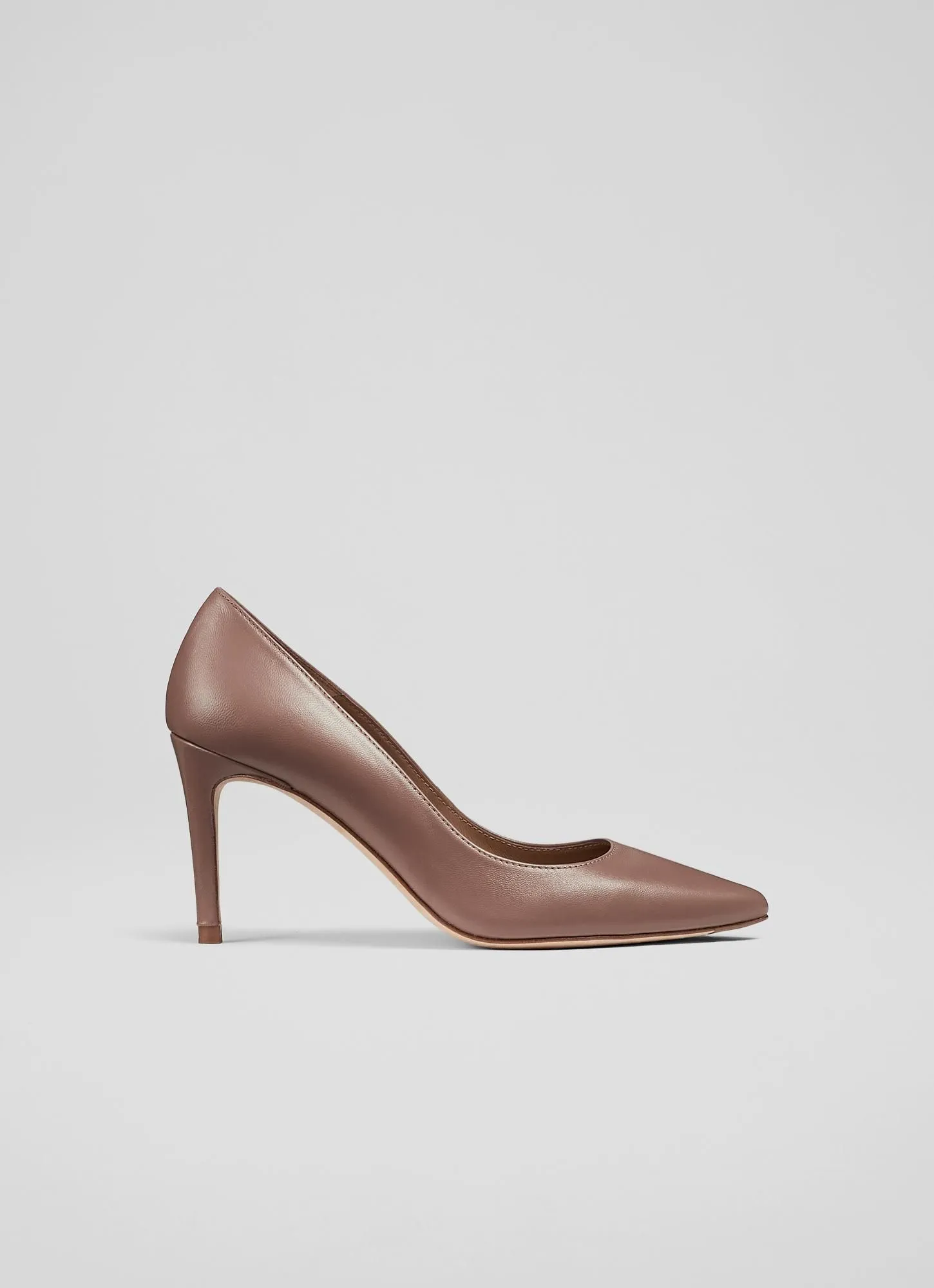 Floret Nude 3 Leather Pointed Courts, Brown