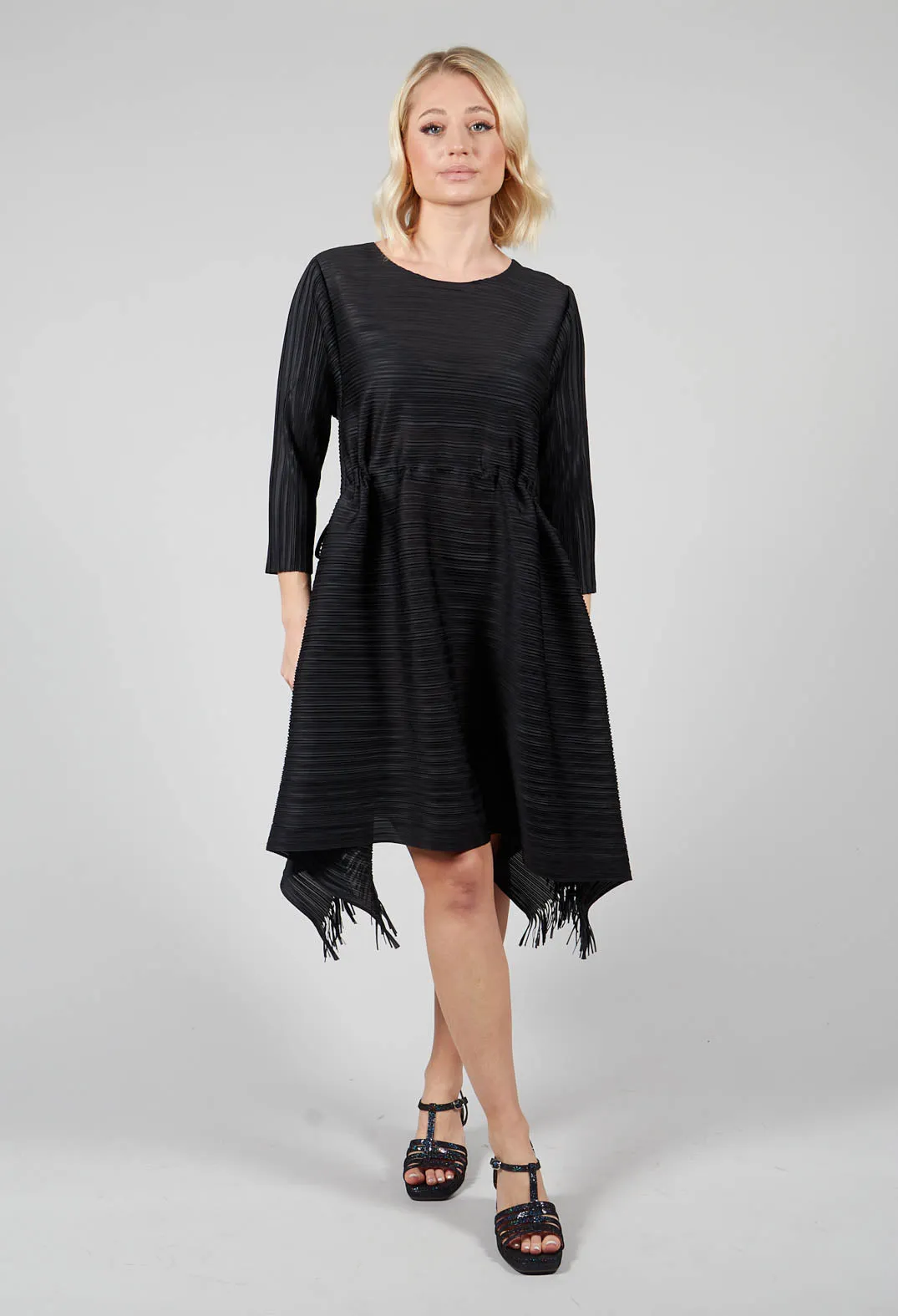 Fringe Dress in Black