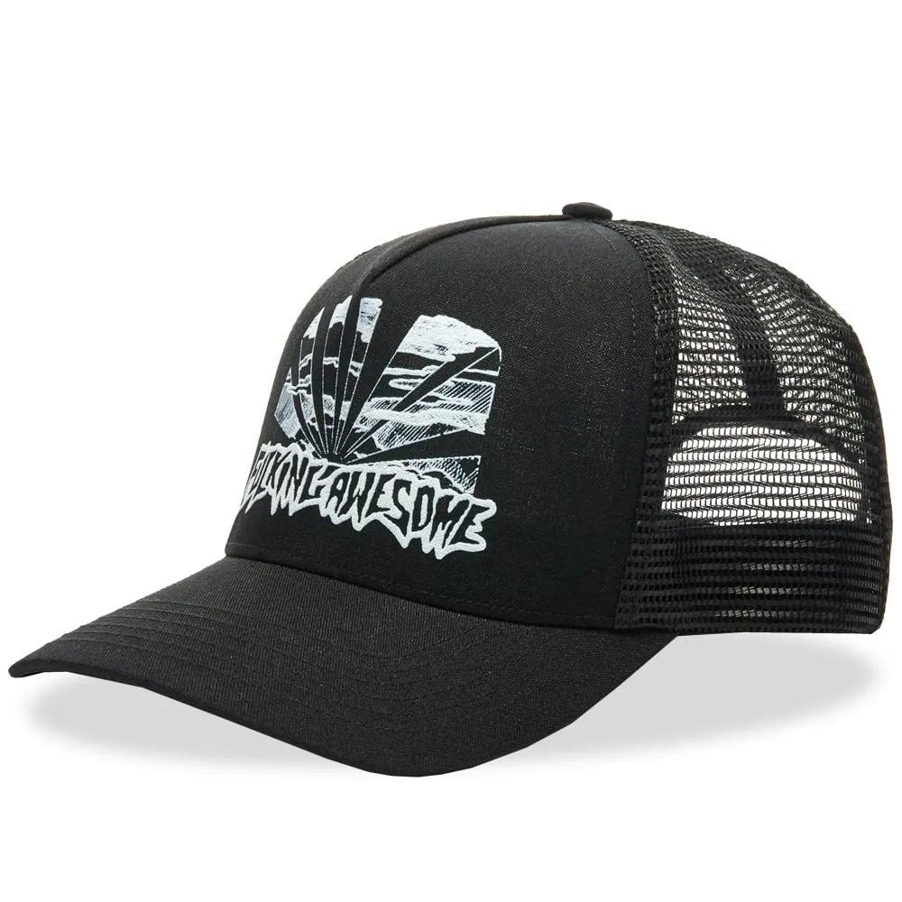 Fucking Awesome Sunset Pre-Curved Snapback CapBlack