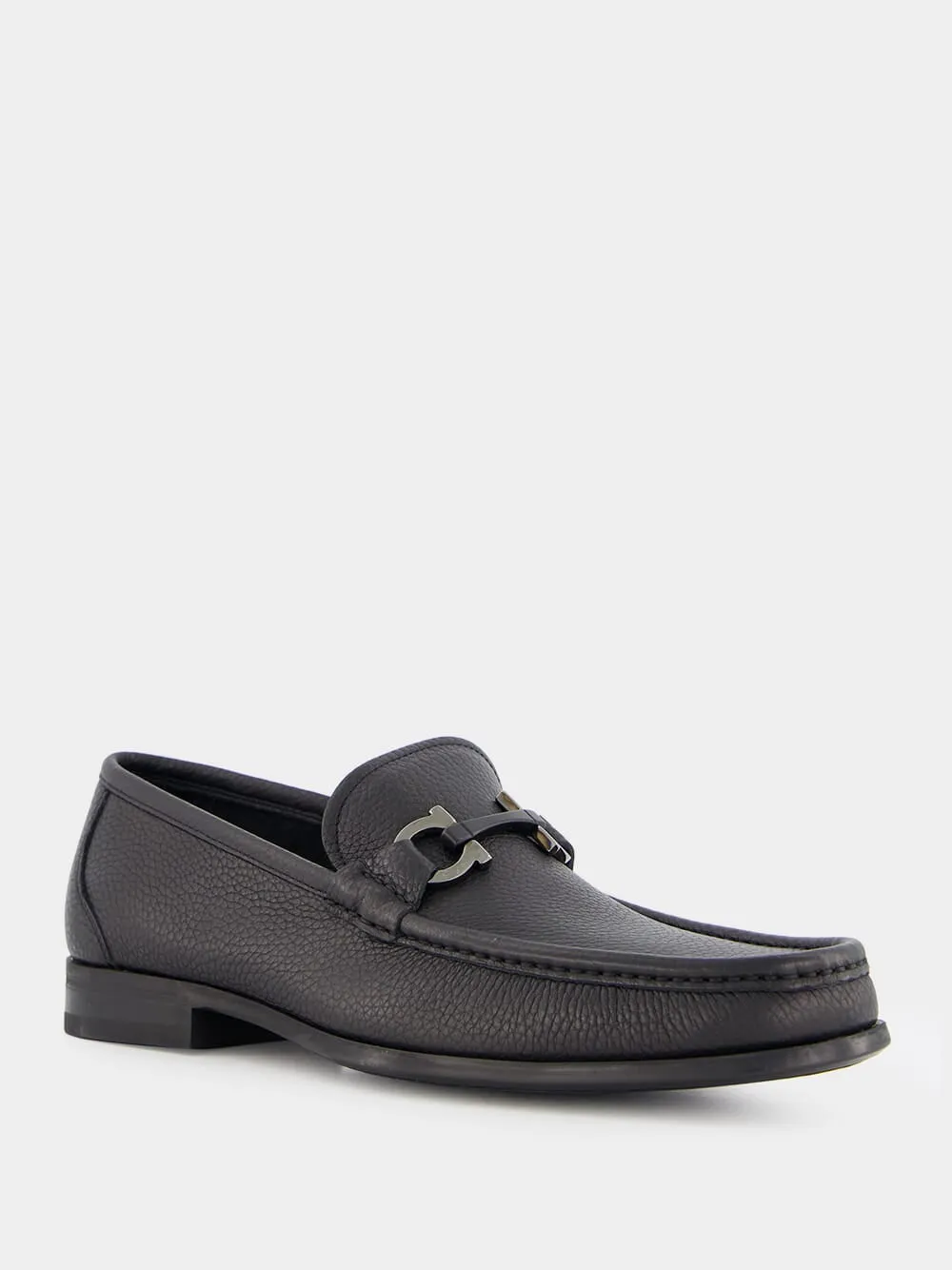 Gancini Leather Moccasin