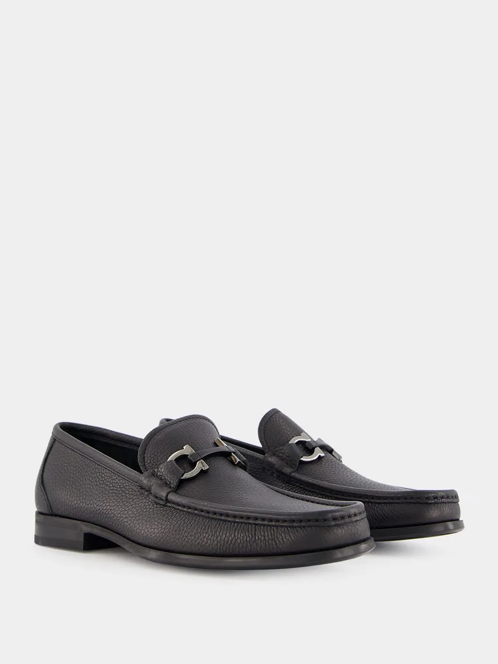 Gancini Leather Moccasin