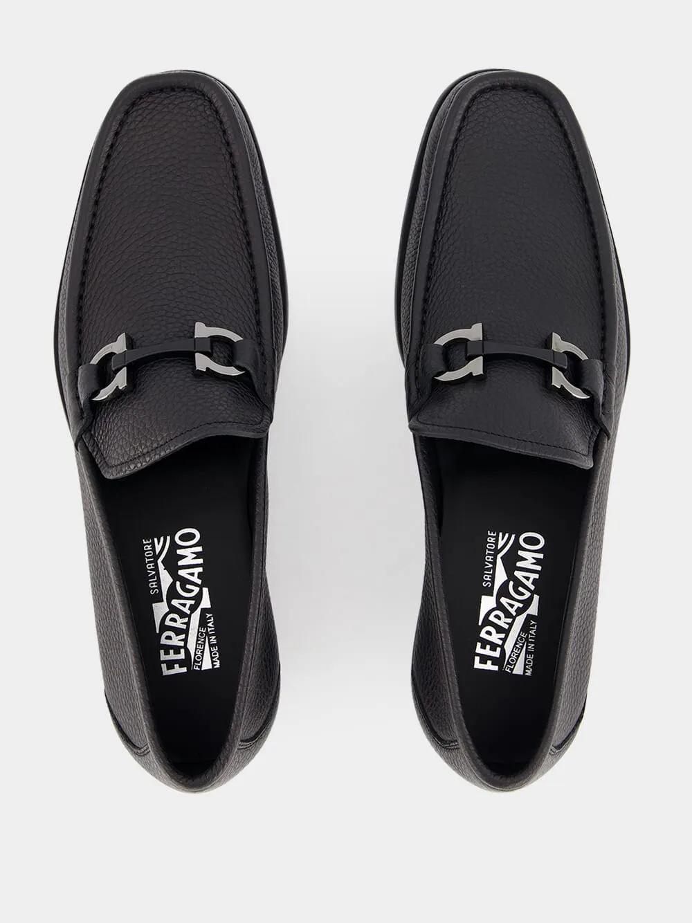 Gancini Leather Moccasin