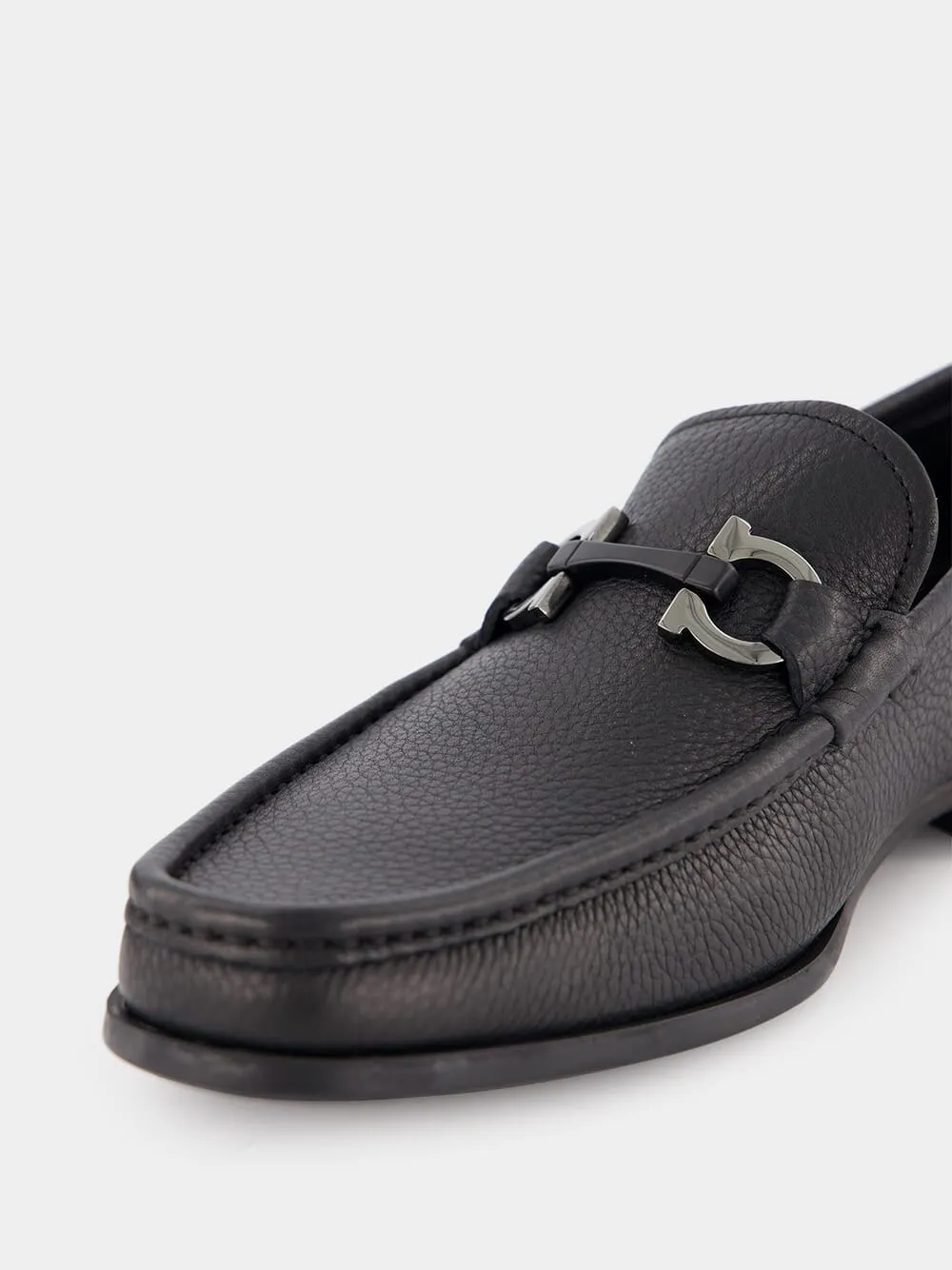 Gancini Leather Moccasin