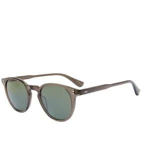 Garrett Leight Clement 46 SunglassesBlack Glass & Pure G15