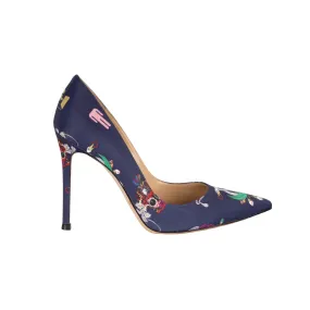 Gianvito Rossi Silk Printed Pumps - '10s