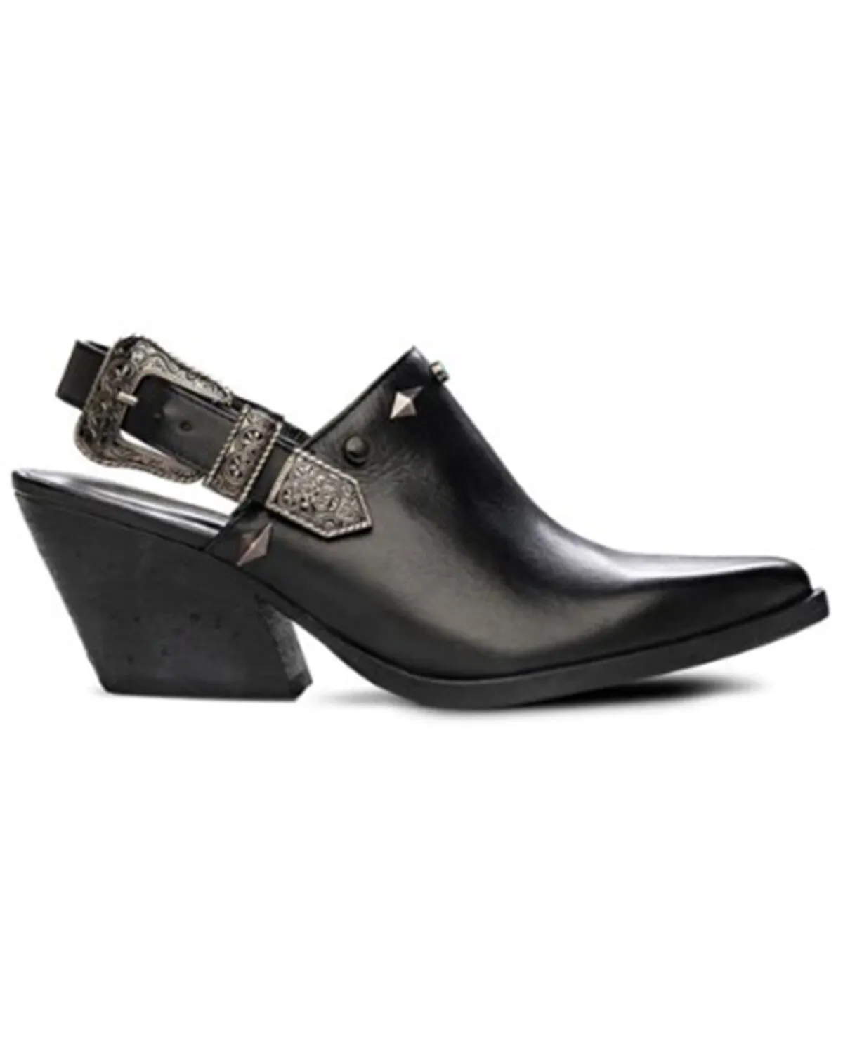 Golo Women's Billy Jean Buckle Western Mules - Pointed Toe