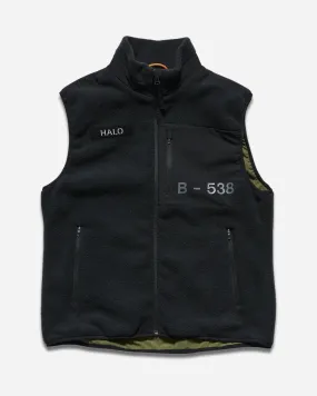 Halo Fleece Vest - Black