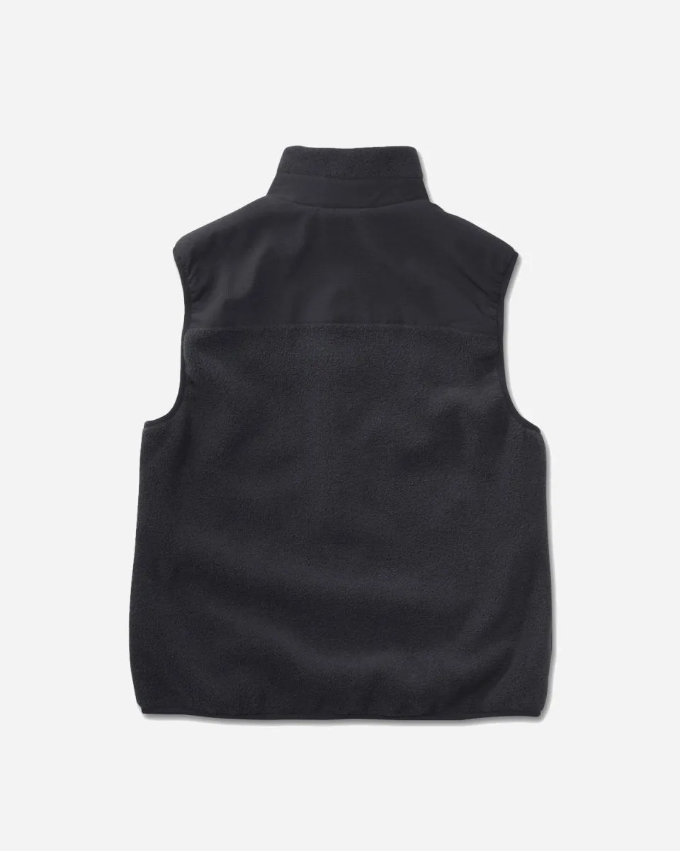 Halo Teddy Fleece Vest - Black