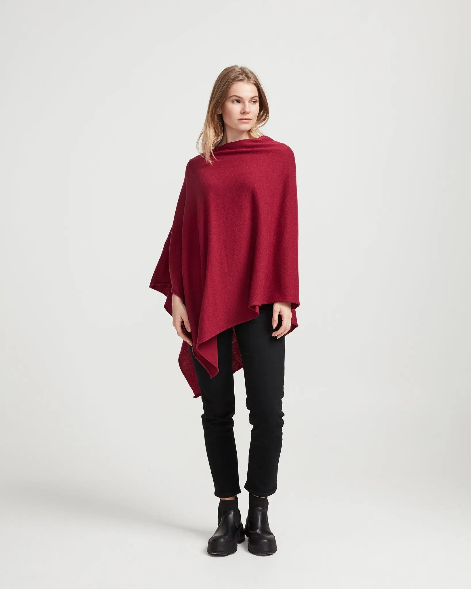 Holebrook Sofie Women's Merino Wool Poncho Shawl - Holebrook Merino Wool