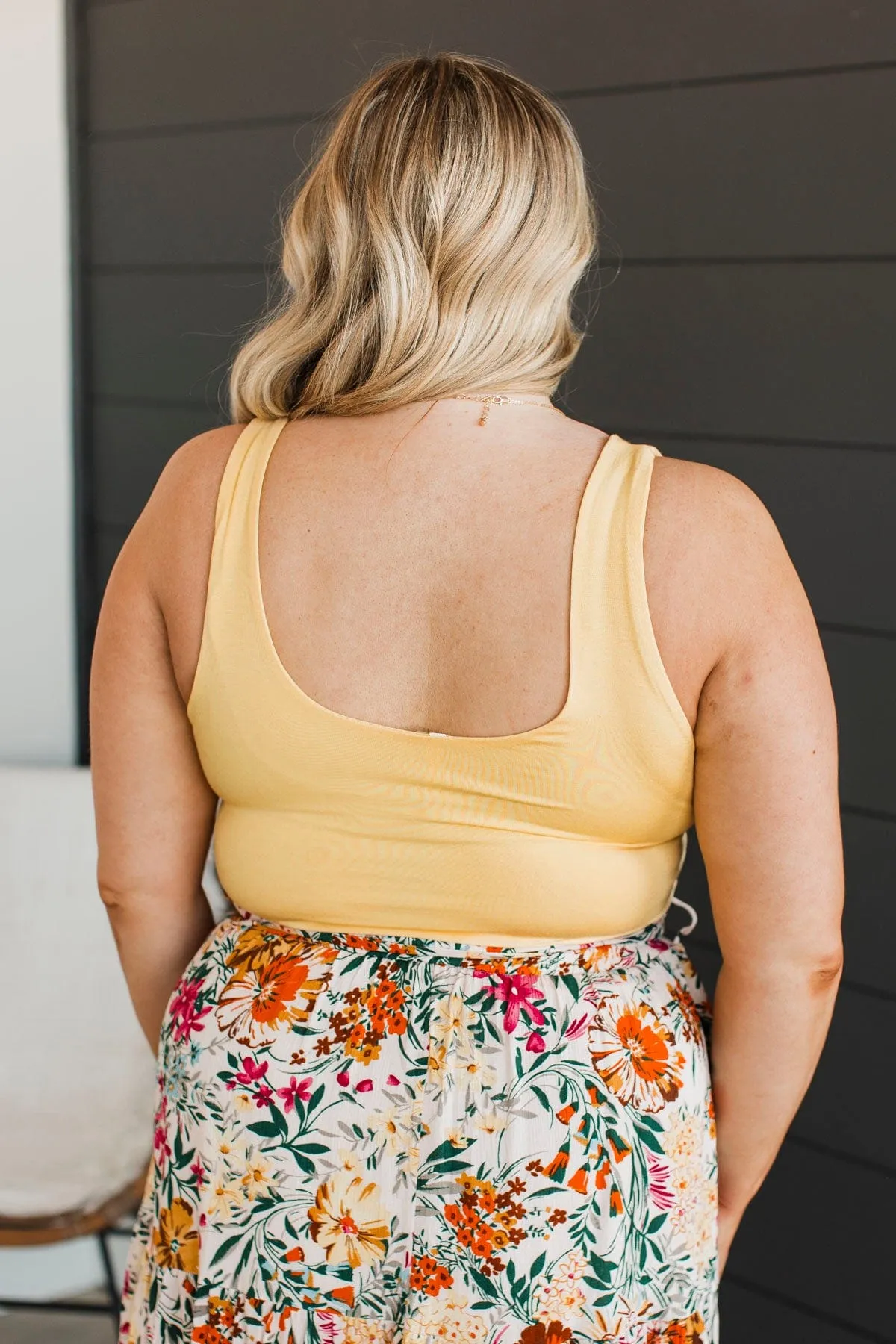 Isn't She Lovely Knit Tank Top- Yellow