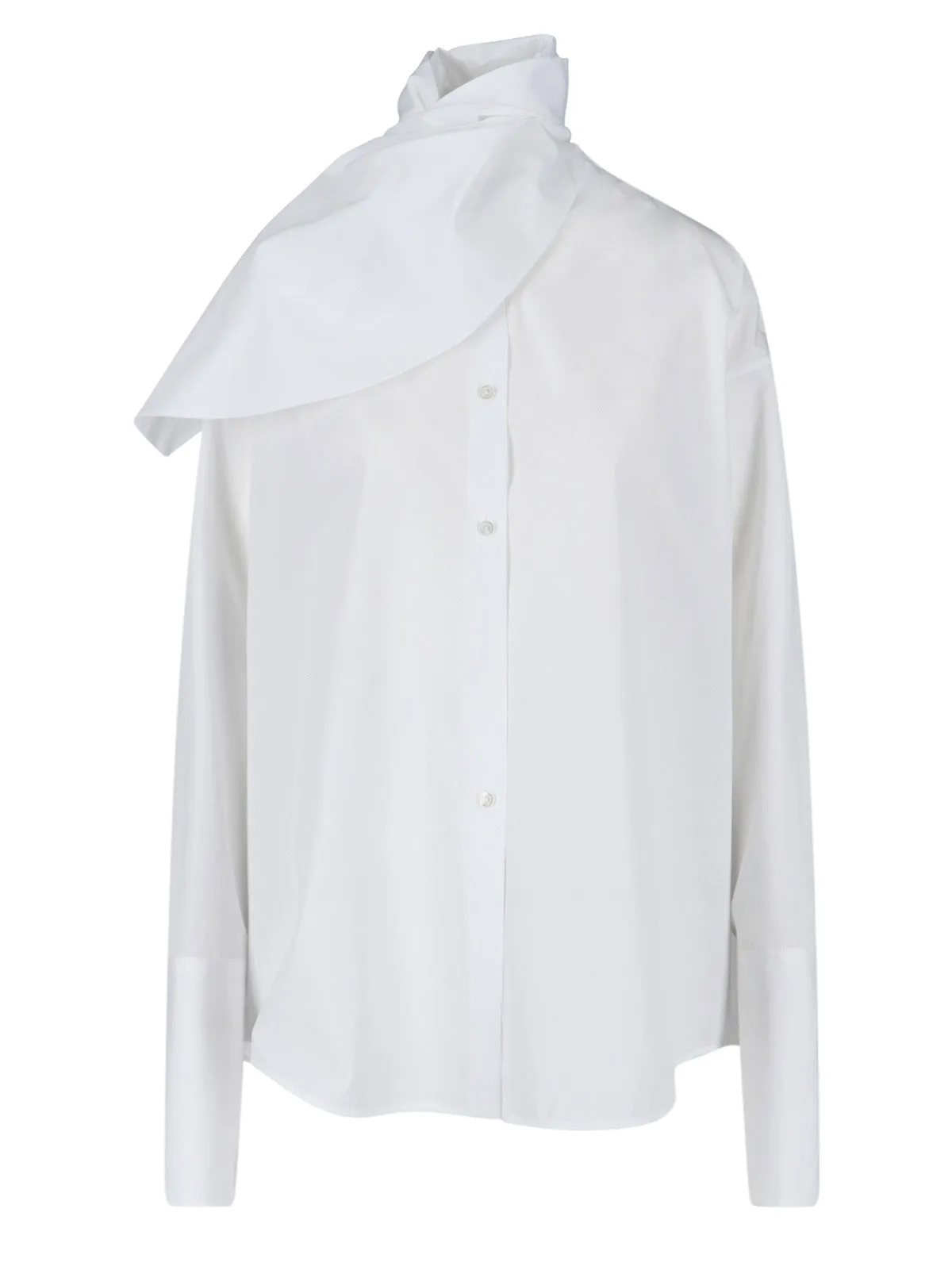 Jil Sander High-Neck Button-Up Shirt