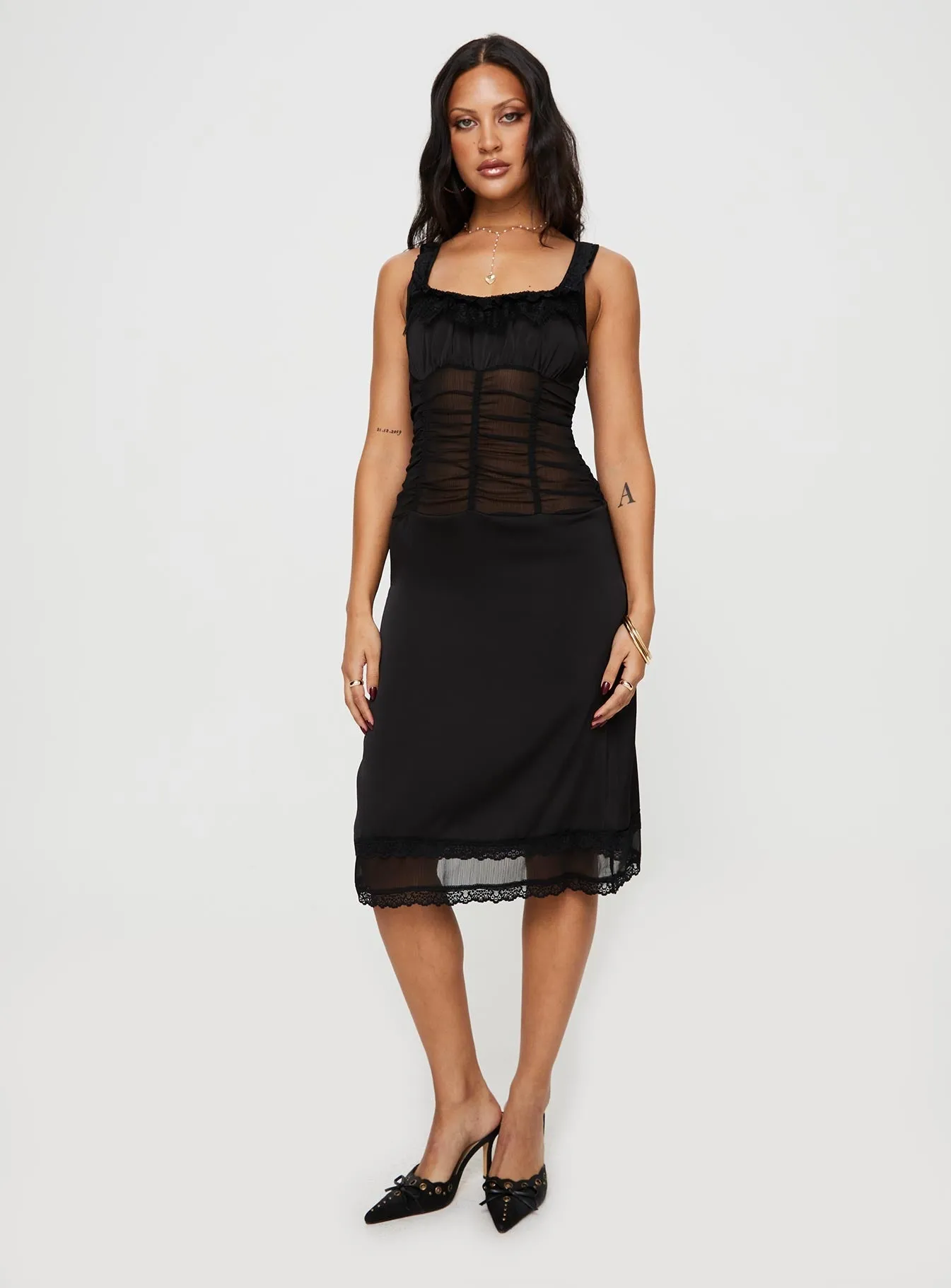 Kendall Midi Dress Black