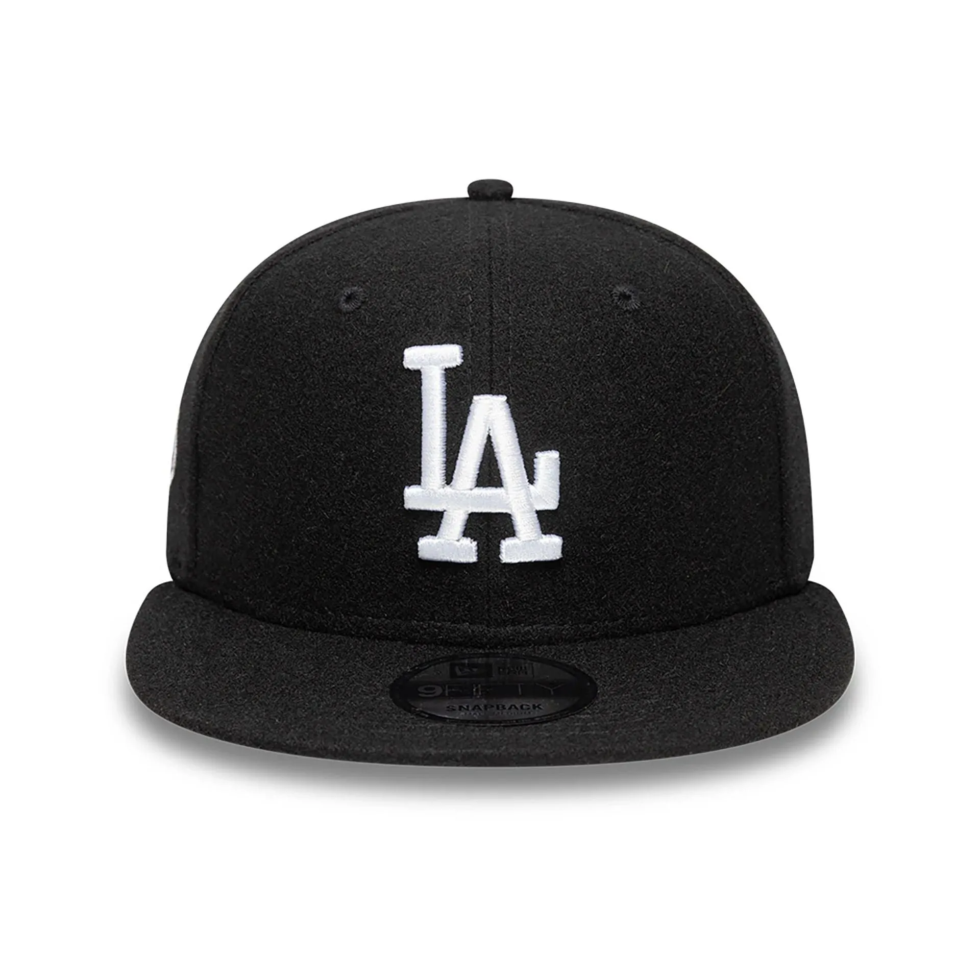 LA Dodgers Melton Patch Black 9FIFTY Snapback Adjustable Cap