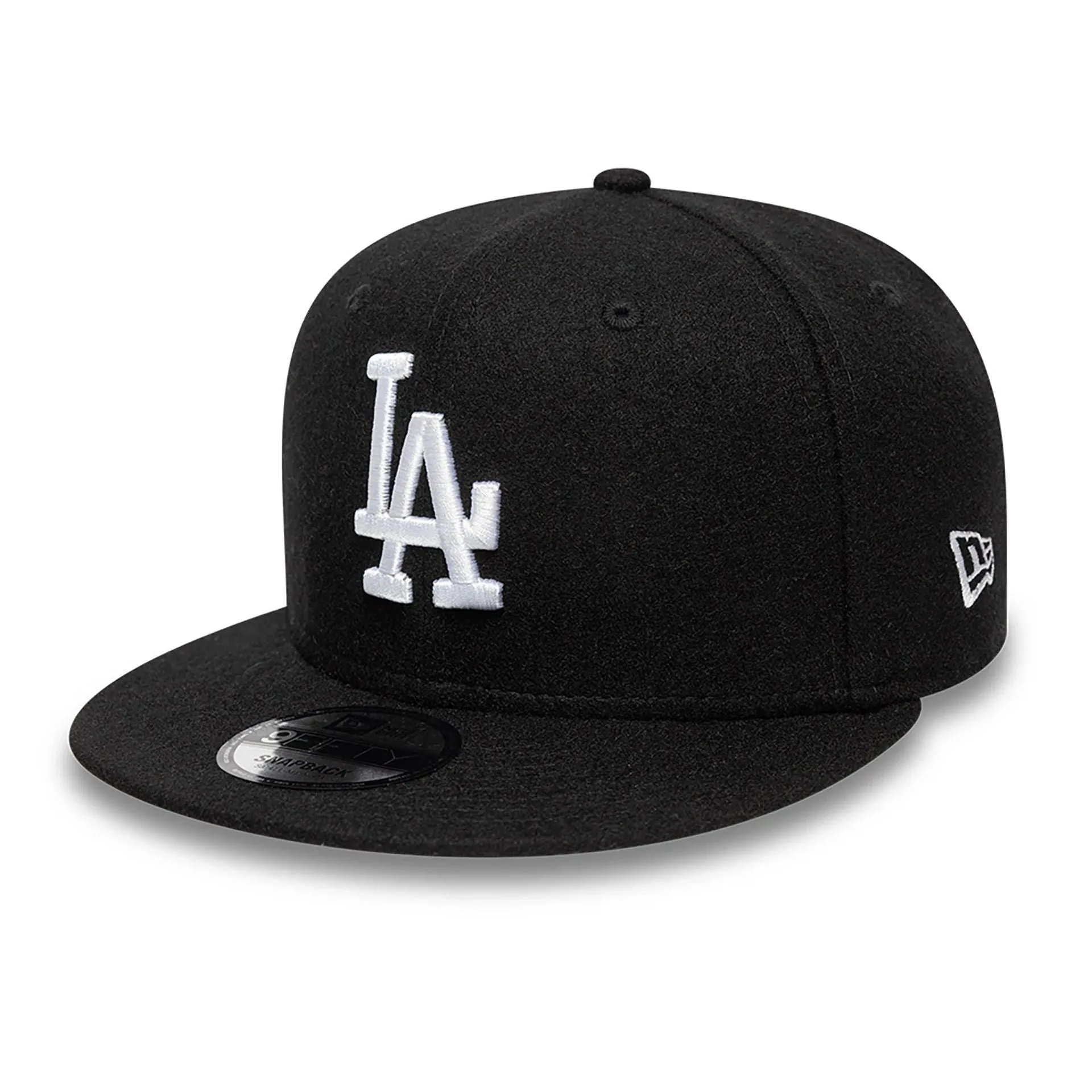 LA Dodgers Melton Patch Black 9FIFTY Snapback Adjustable Cap