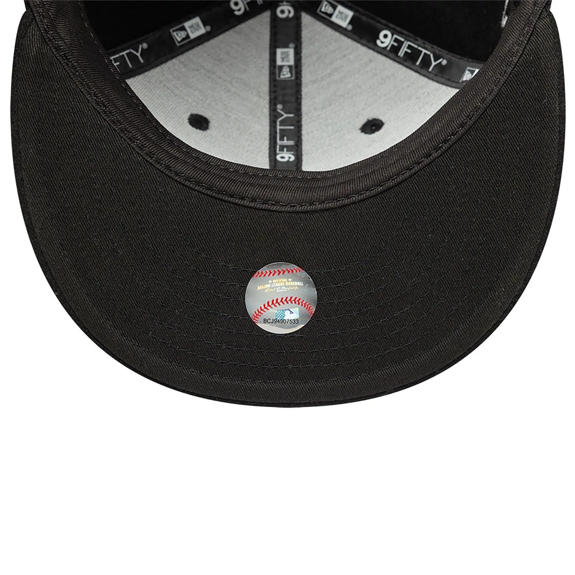 LA Dodgers Melton Patch Black 9FIFTY Snapback Adjustable Cap