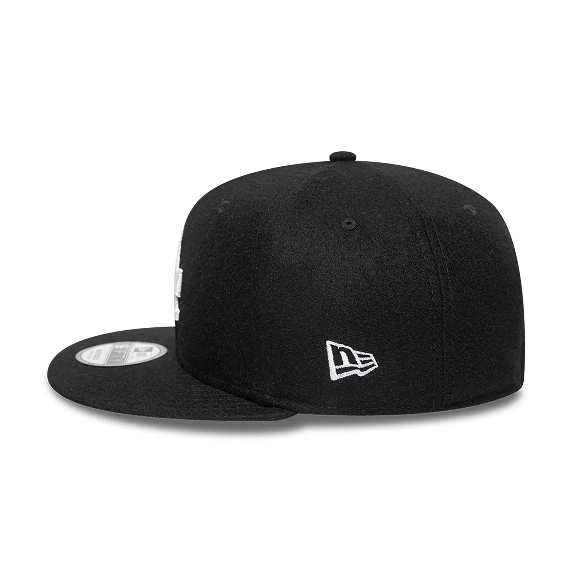 LA Dodgers Melton Patch Black 9FIFTY Snapback Adjustable Cap