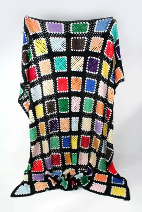 Large Crochet Granny Square Blanket