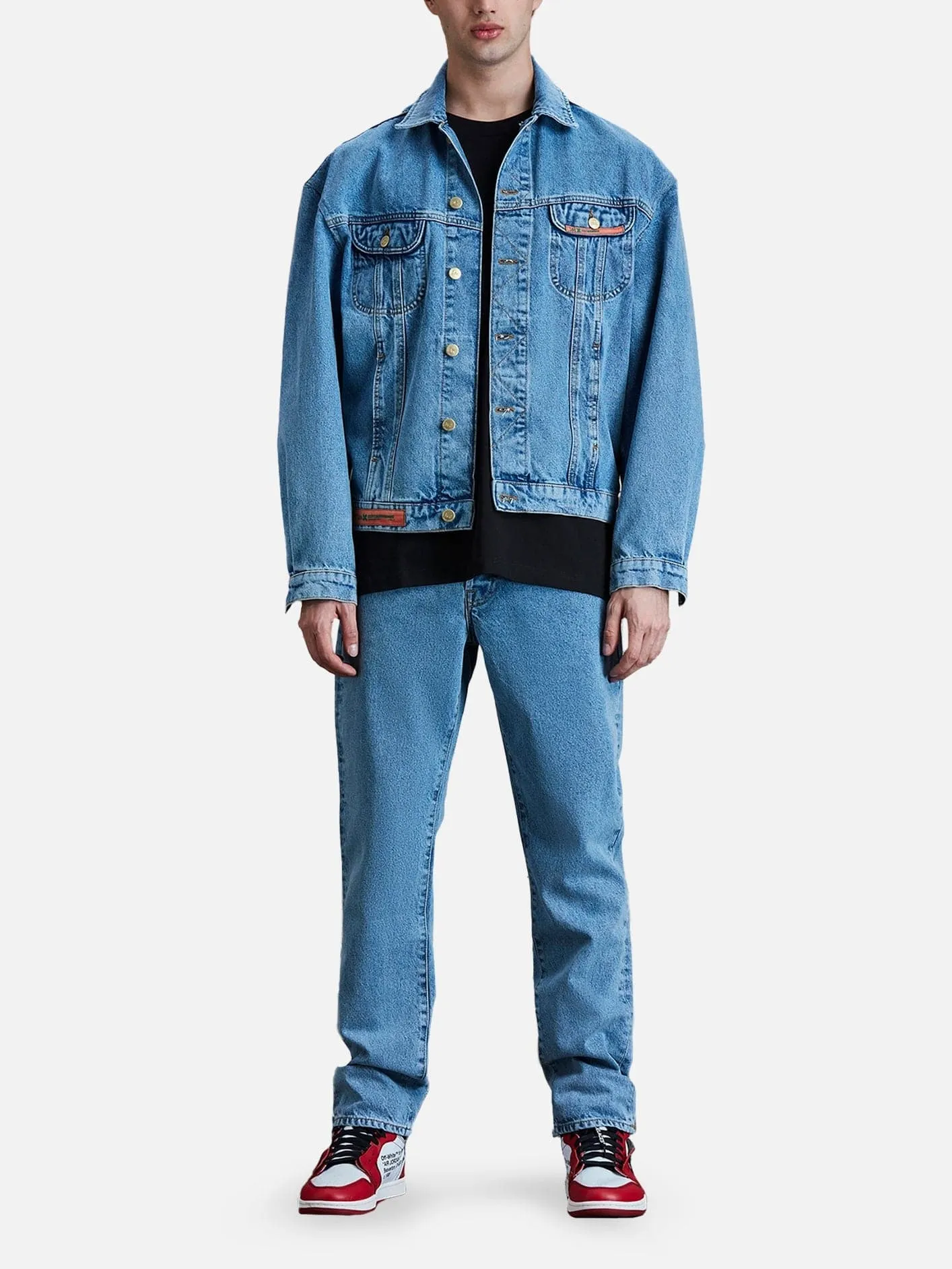 LEE X STBABoxy Fit Denim Ceket - Mavi