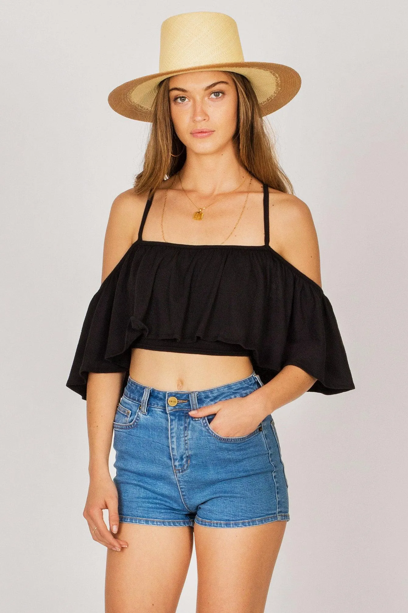 Life's A Frill Knit Top by Amuse Society - FINAL SALE