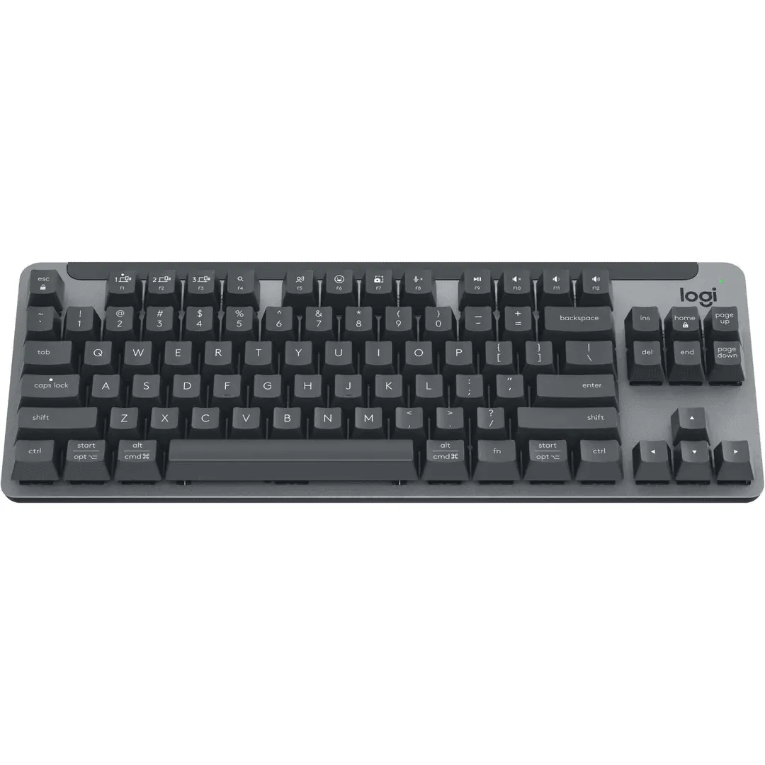 Logitech K855 Signature Mechanical Keys Wireless Keyboard Mini Compact TKL Black Grey