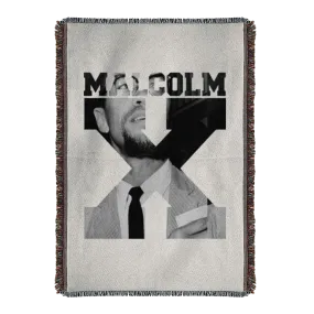 Malcolm X Woven Blanket