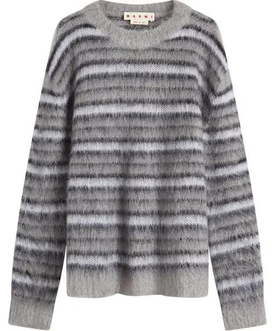 Marni Men's Mohair Stripe Knit Jumper