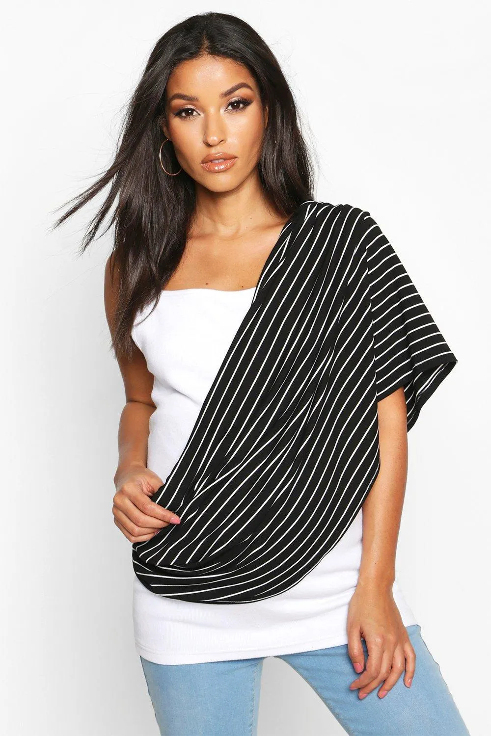 Maternity Stripe Nursing Shawl