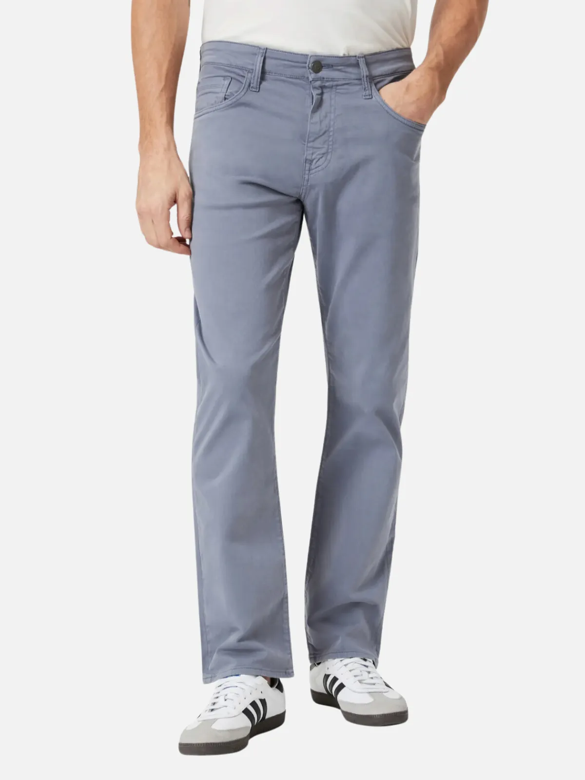 Mavi Zach Straight Pant - Flint Stone Luxe Twill