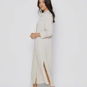 Meg Long Linen Button Up