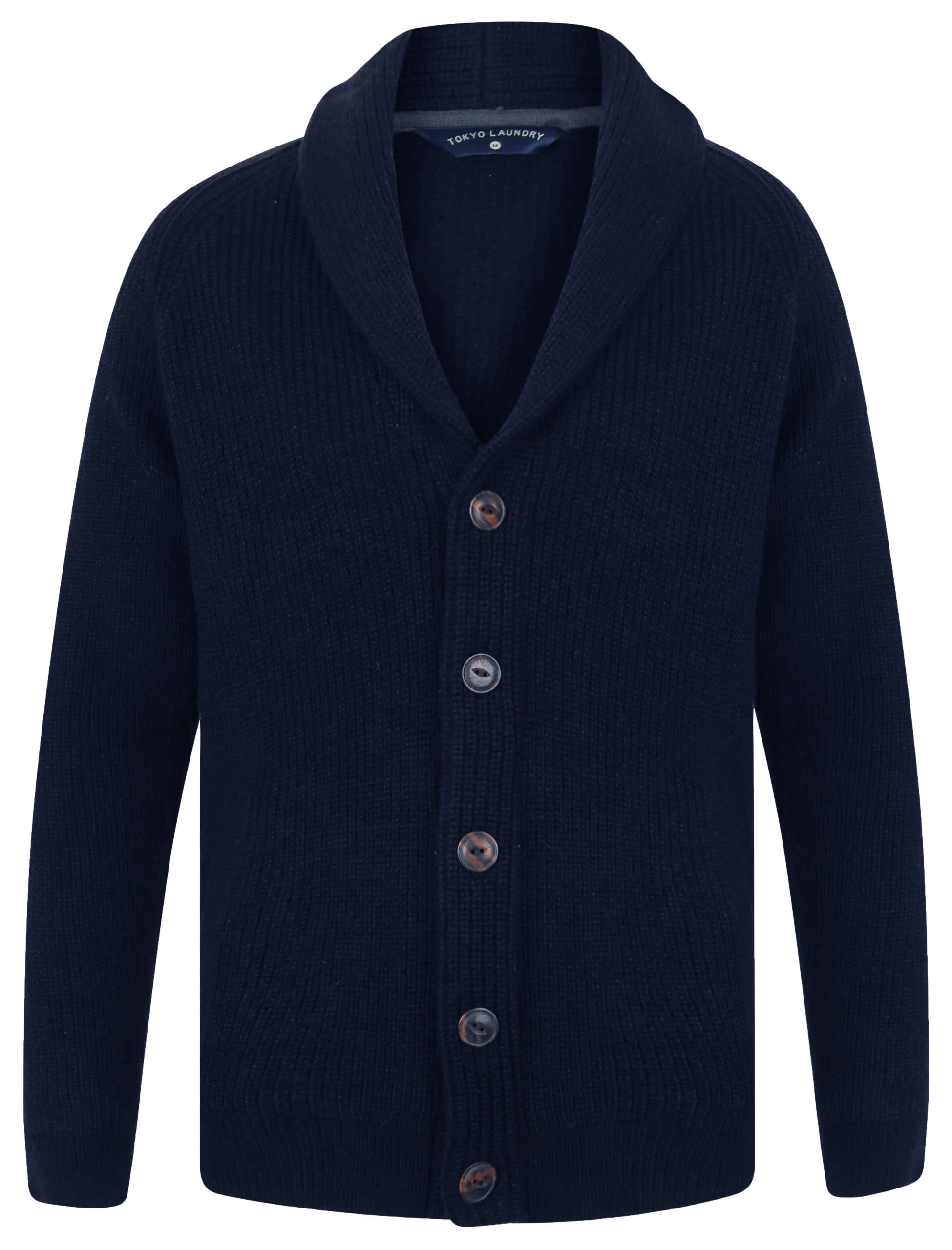 Mens Tokyo Laundry Knitted Shawl Neck Cardigan