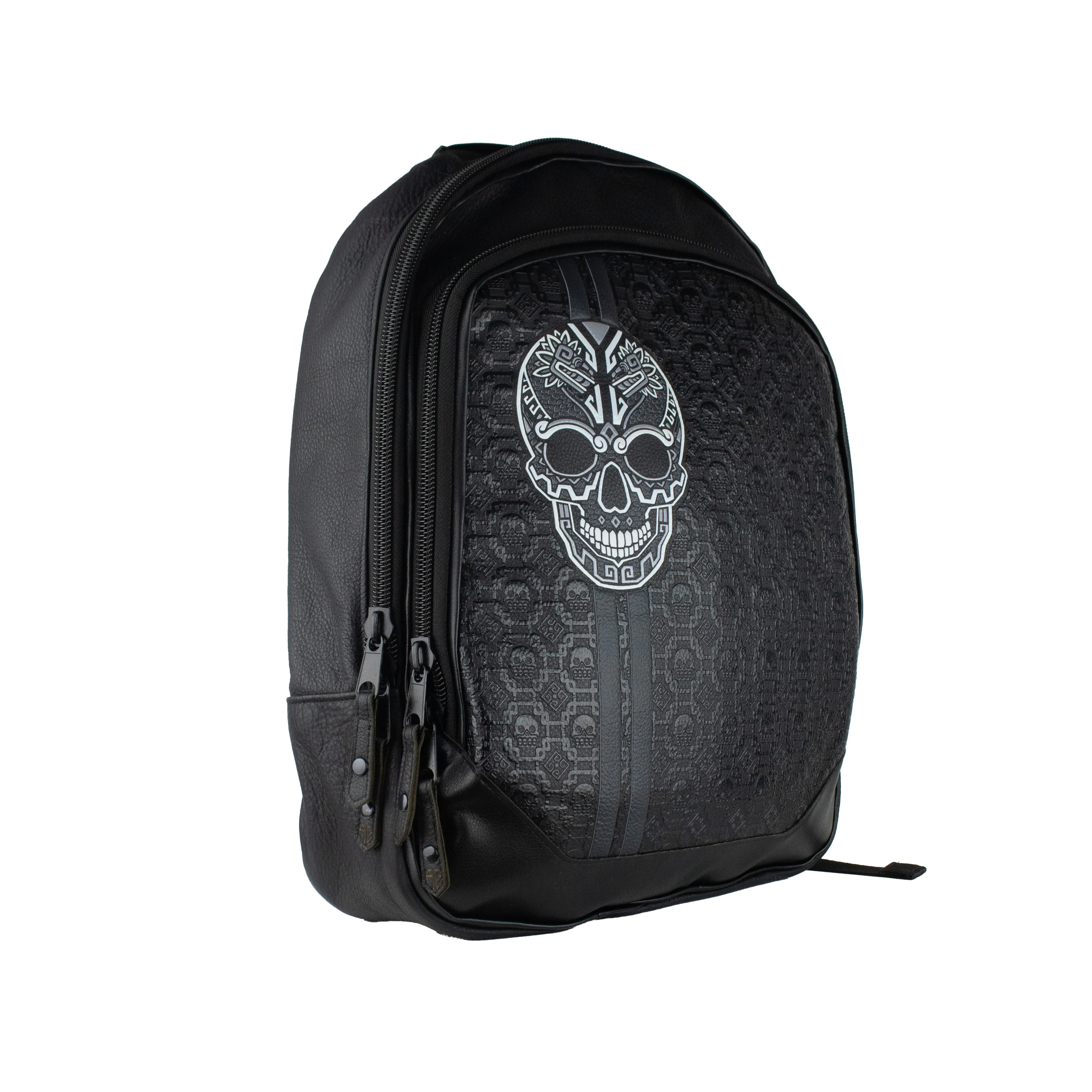 Mochila Piel - Calavera Negra