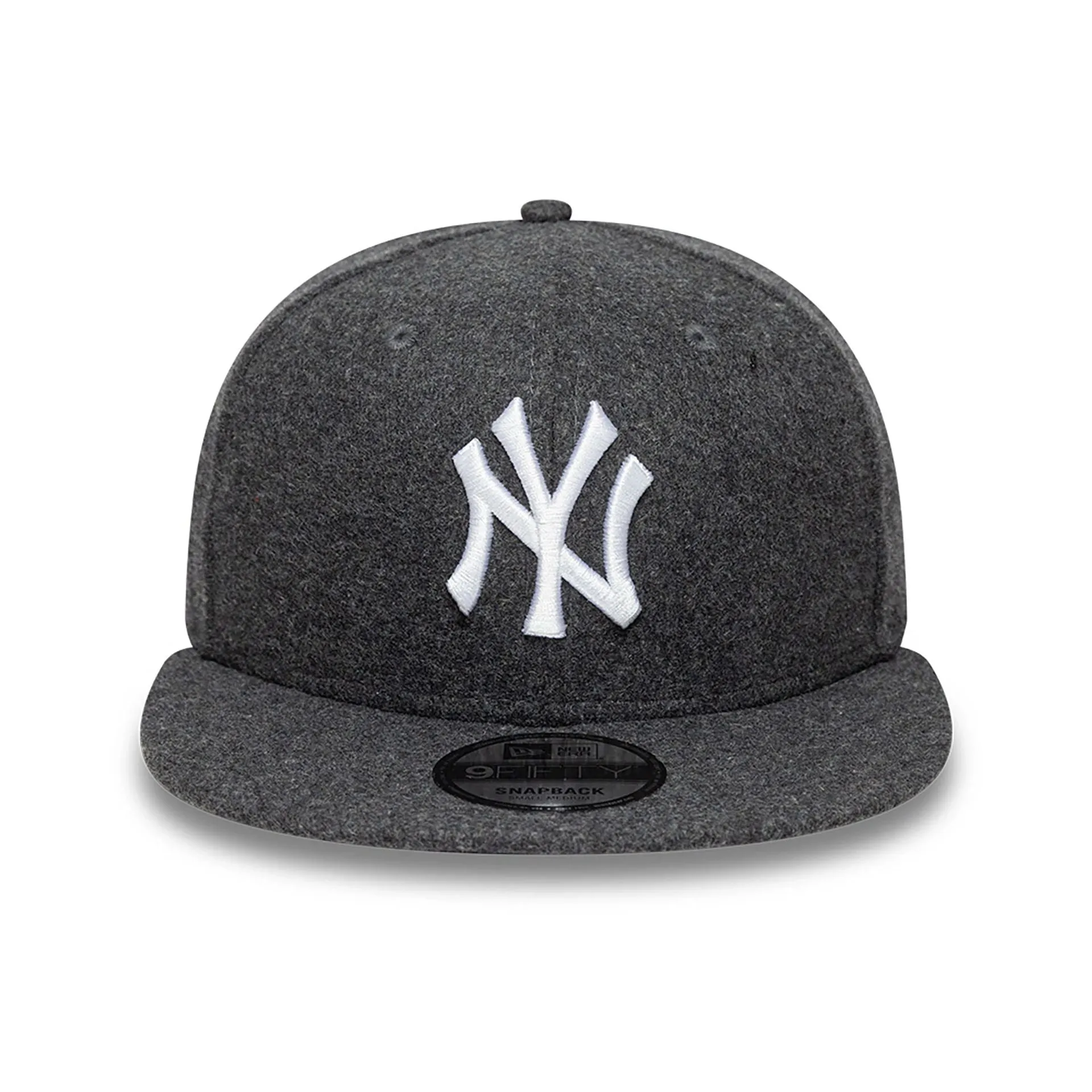 New York Yankees Melton Patch Grey 9FIFTY Snapback Adjustable Cap