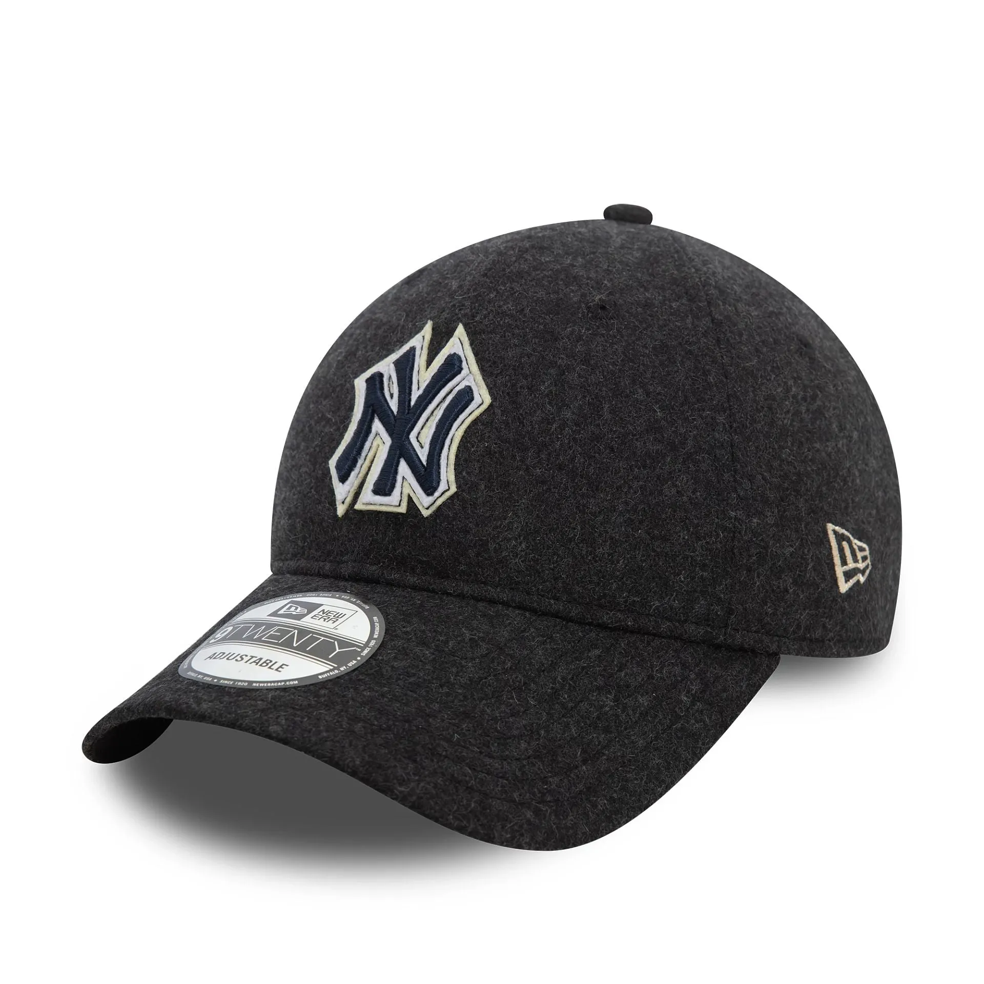 New York Yankees MLB Melton Black 9TWENTY Adjustable Cap